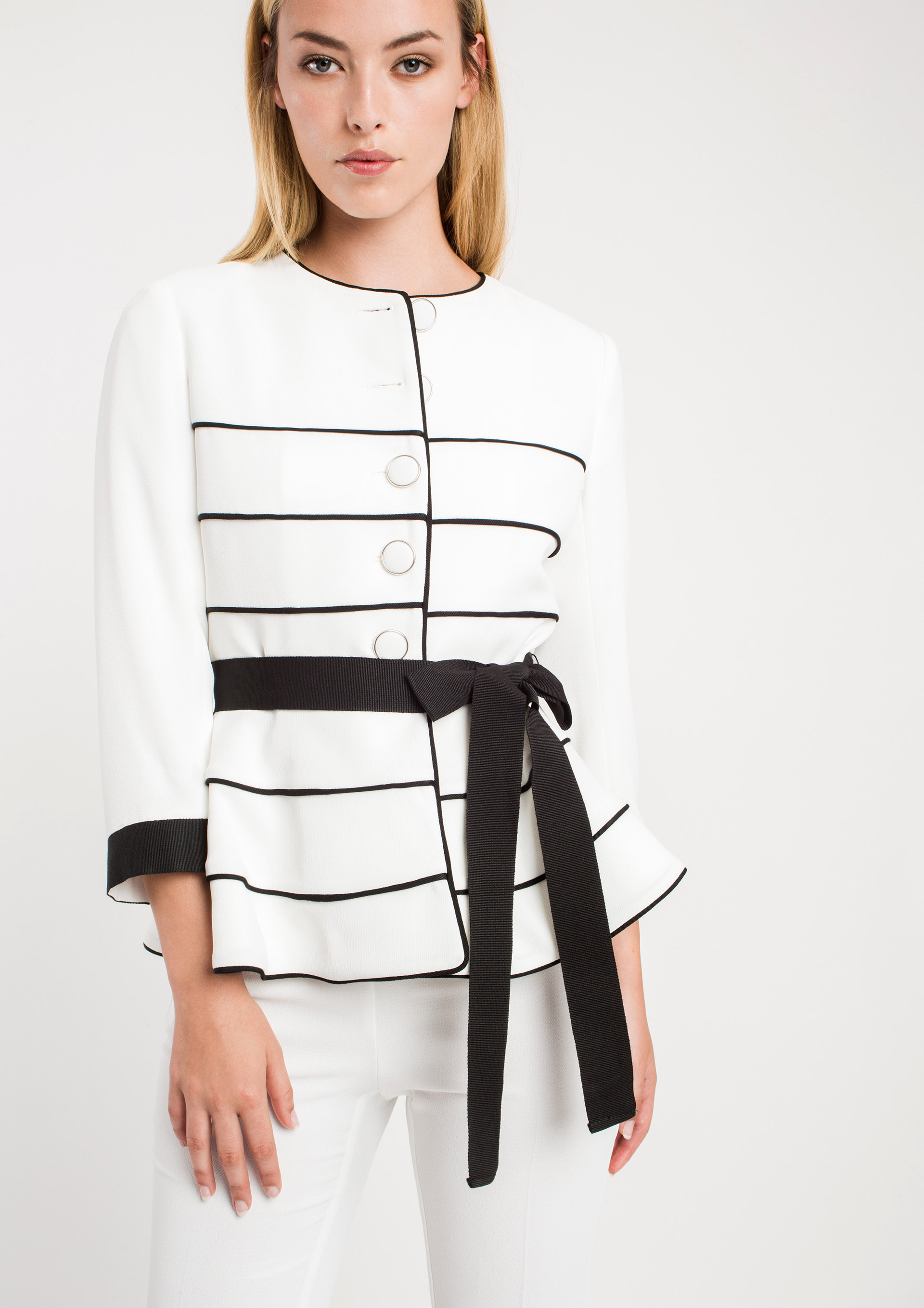 Special occasion cardigan in ecru