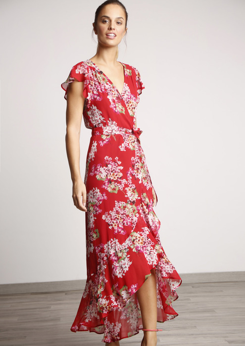 vestido fluido floral