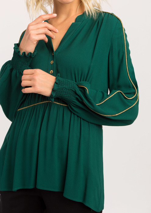blusa verde botella