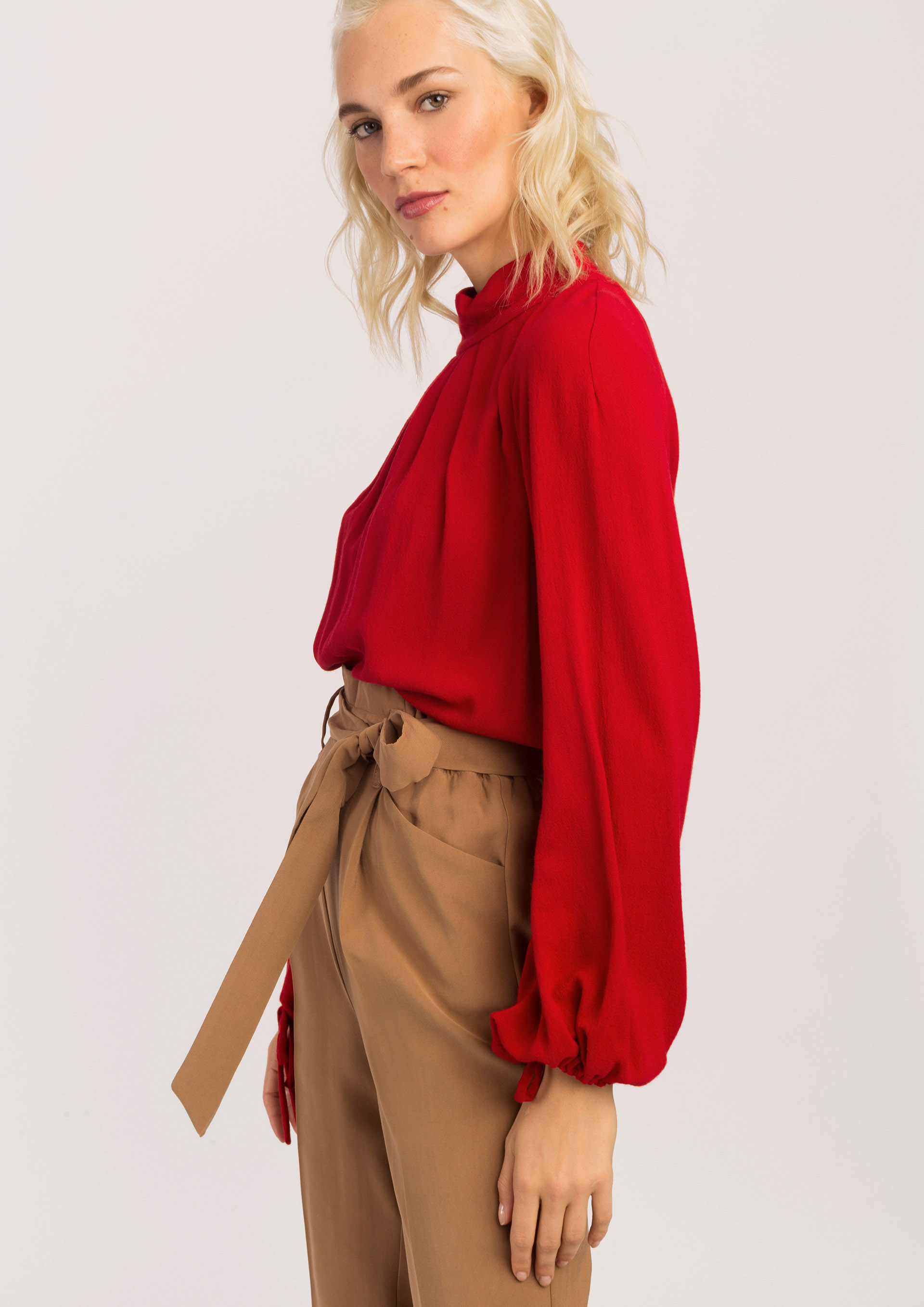 blusas rojas para mujer