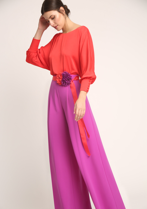 blusa roja fiesta