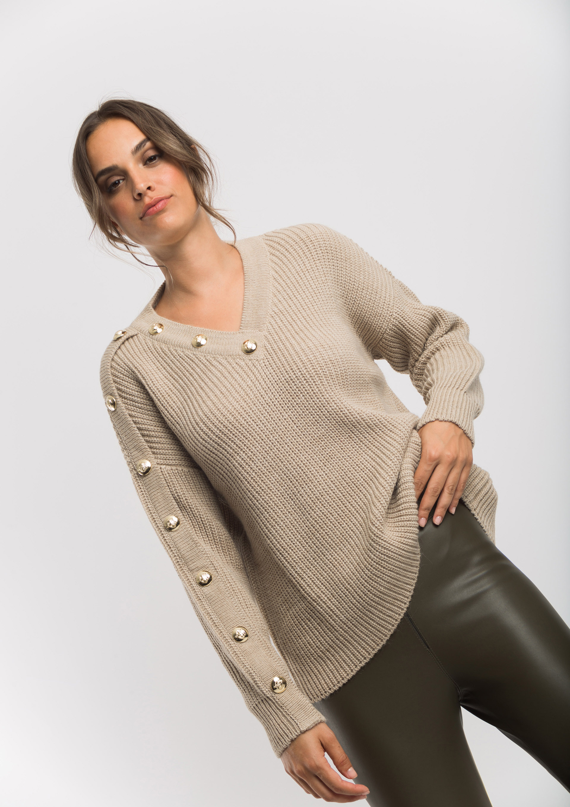 Beige Knit Jumper 