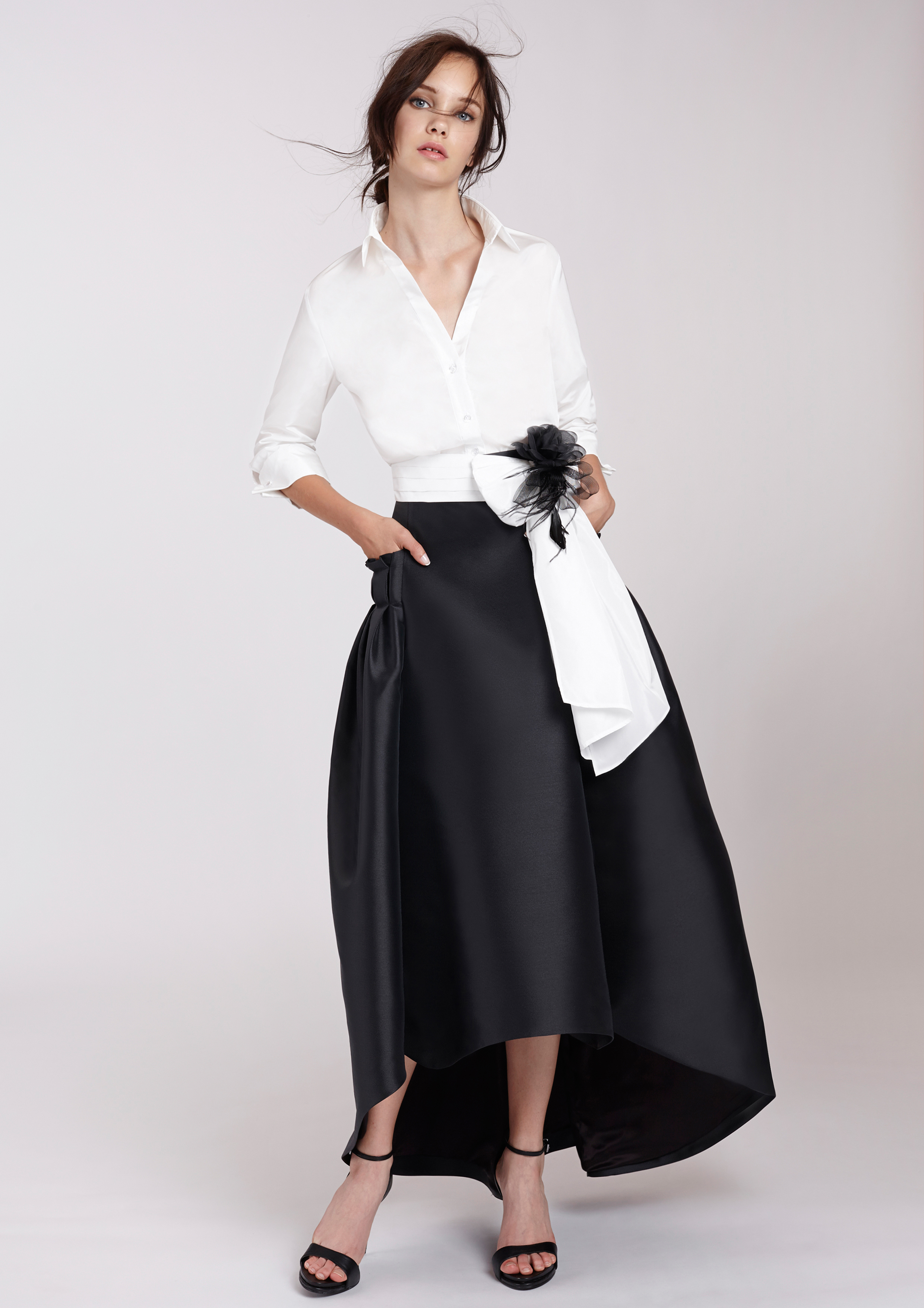 Black evening skirt