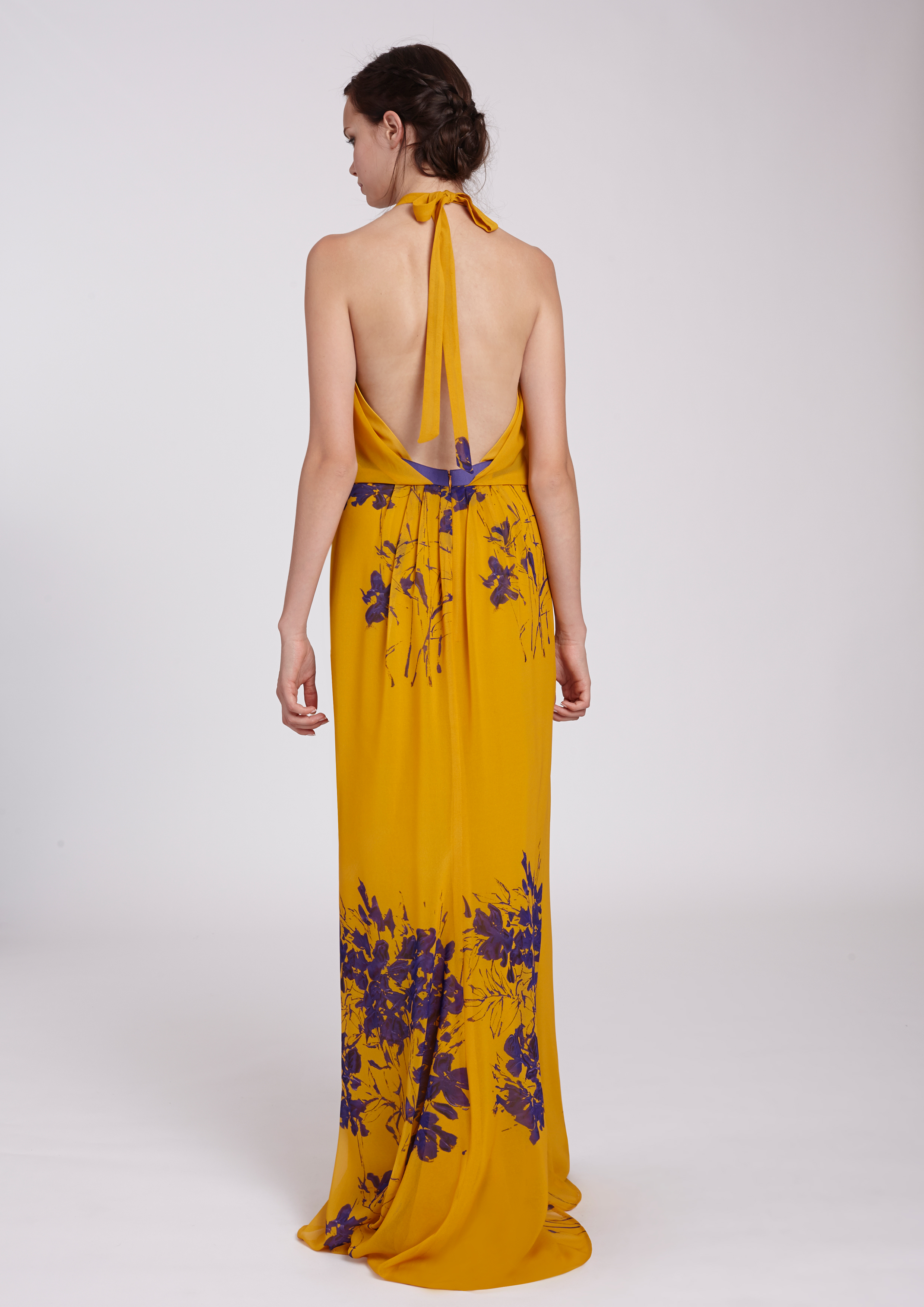 Long mustard dress