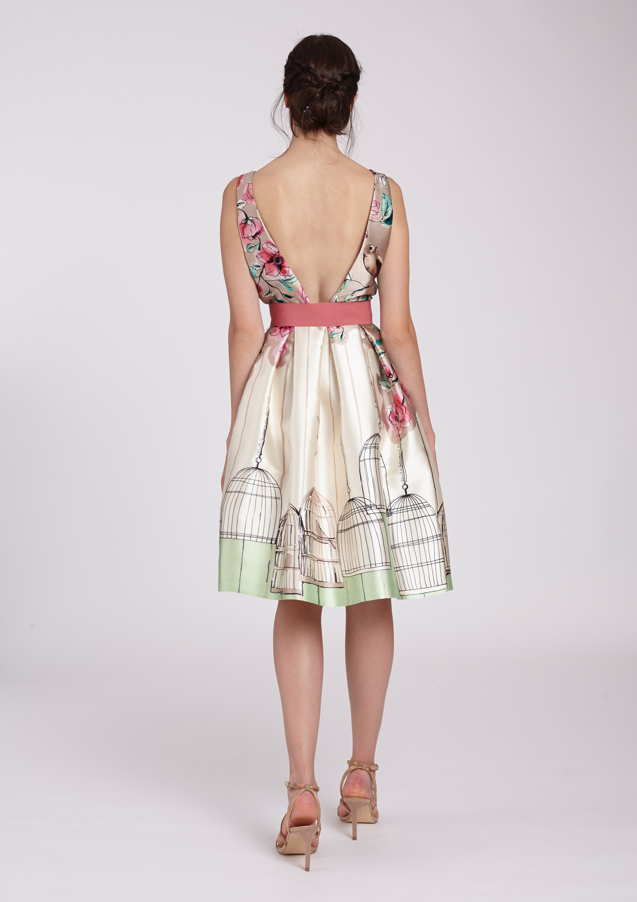 Printed cocktail dress