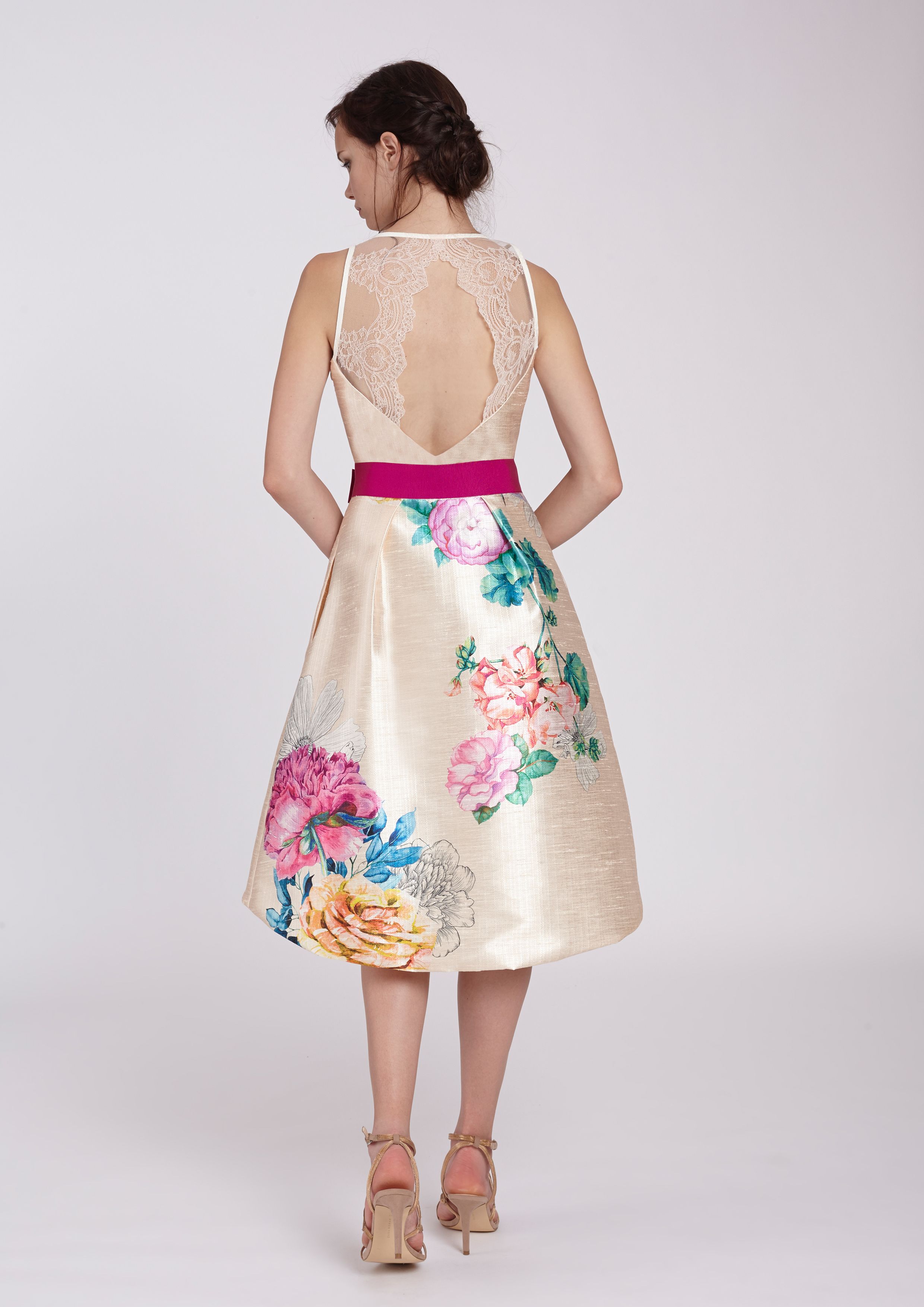 Floral print cocktail dress