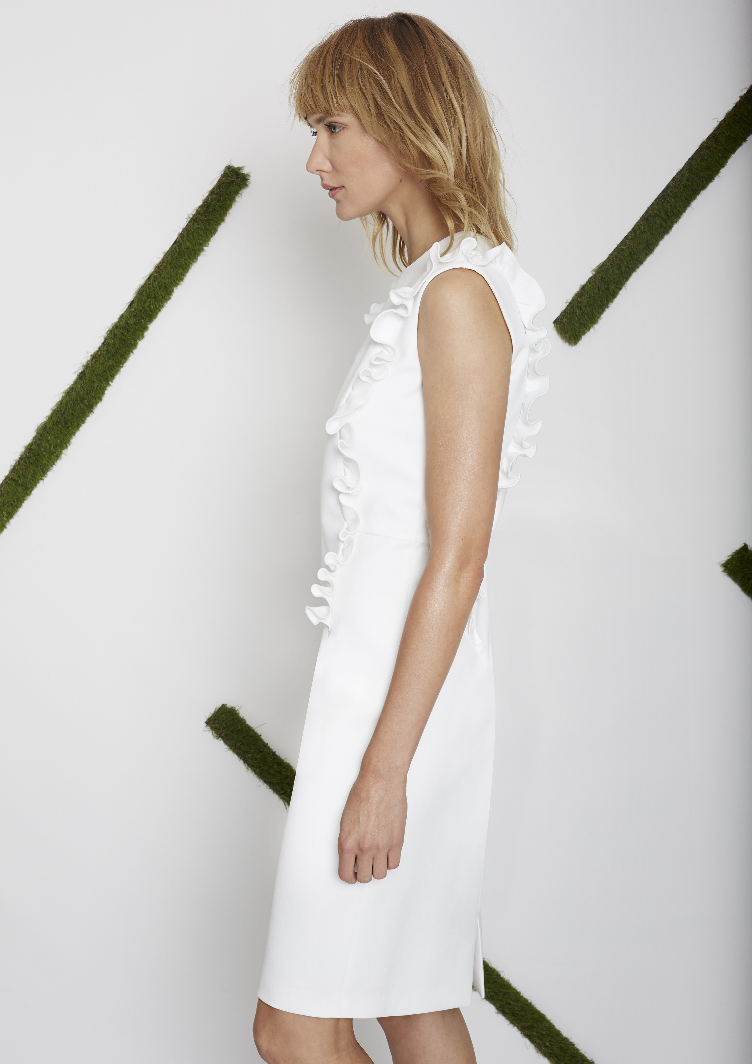 White fitted dress