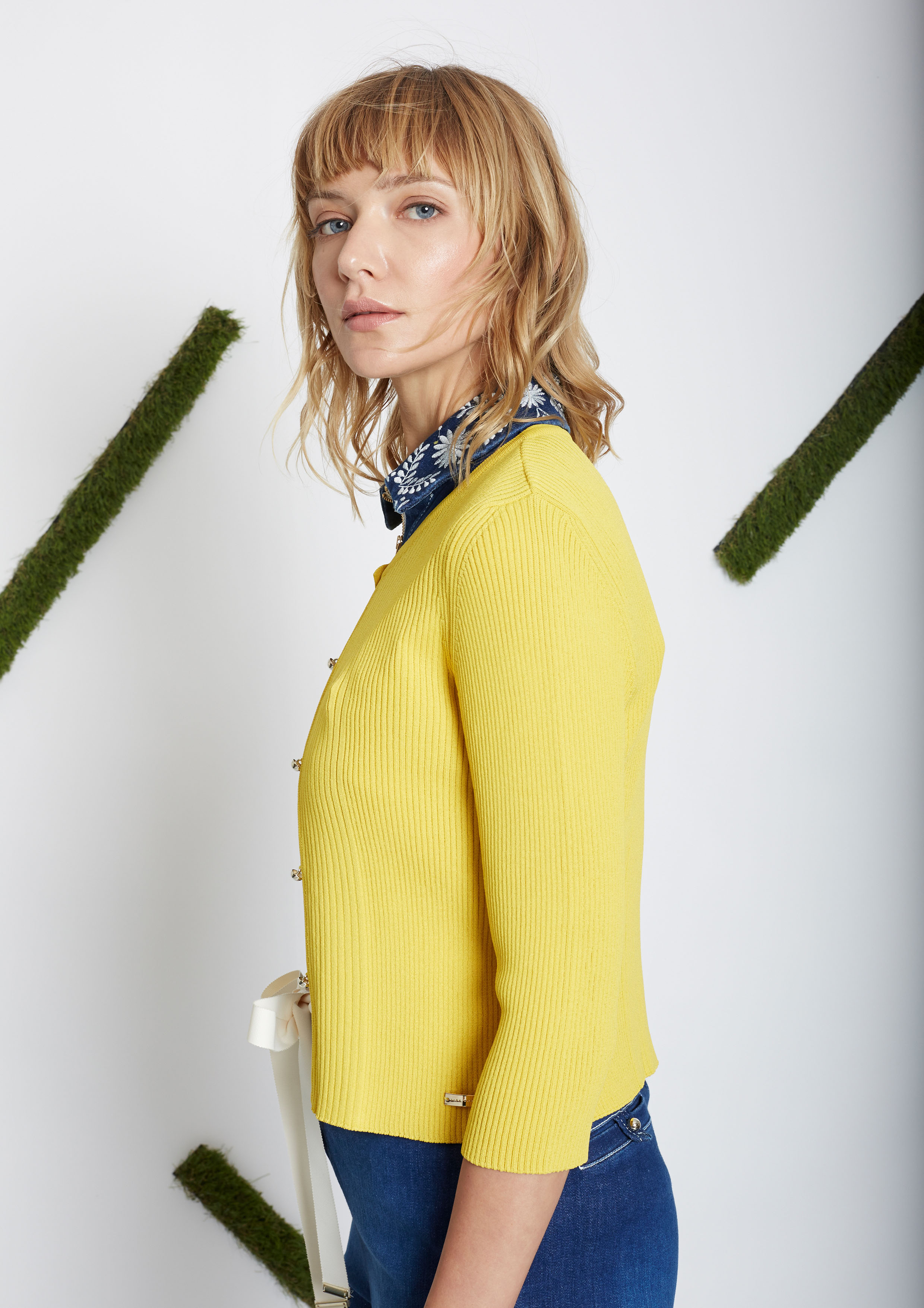 Yellow Knit Cardigan Yellow Knit Cardigan