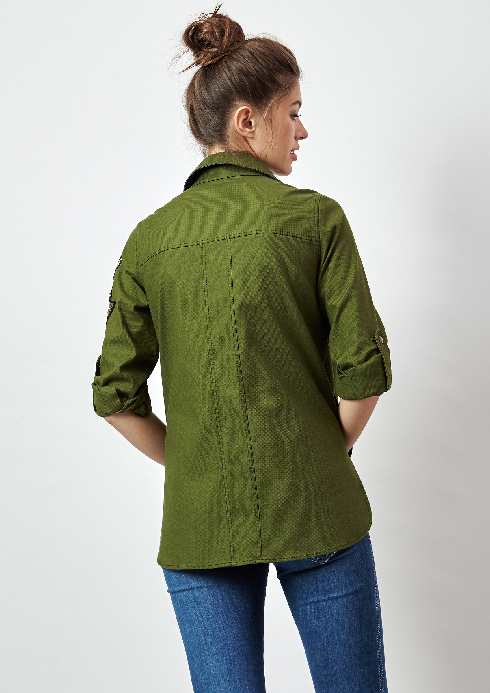 petite khaki coat