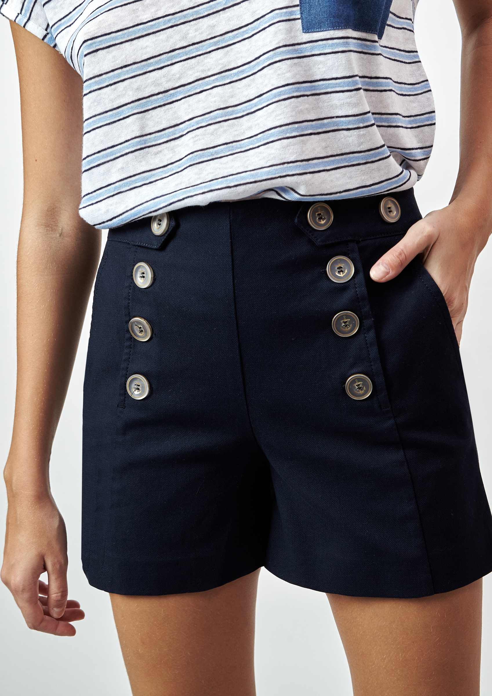 Navy shorts