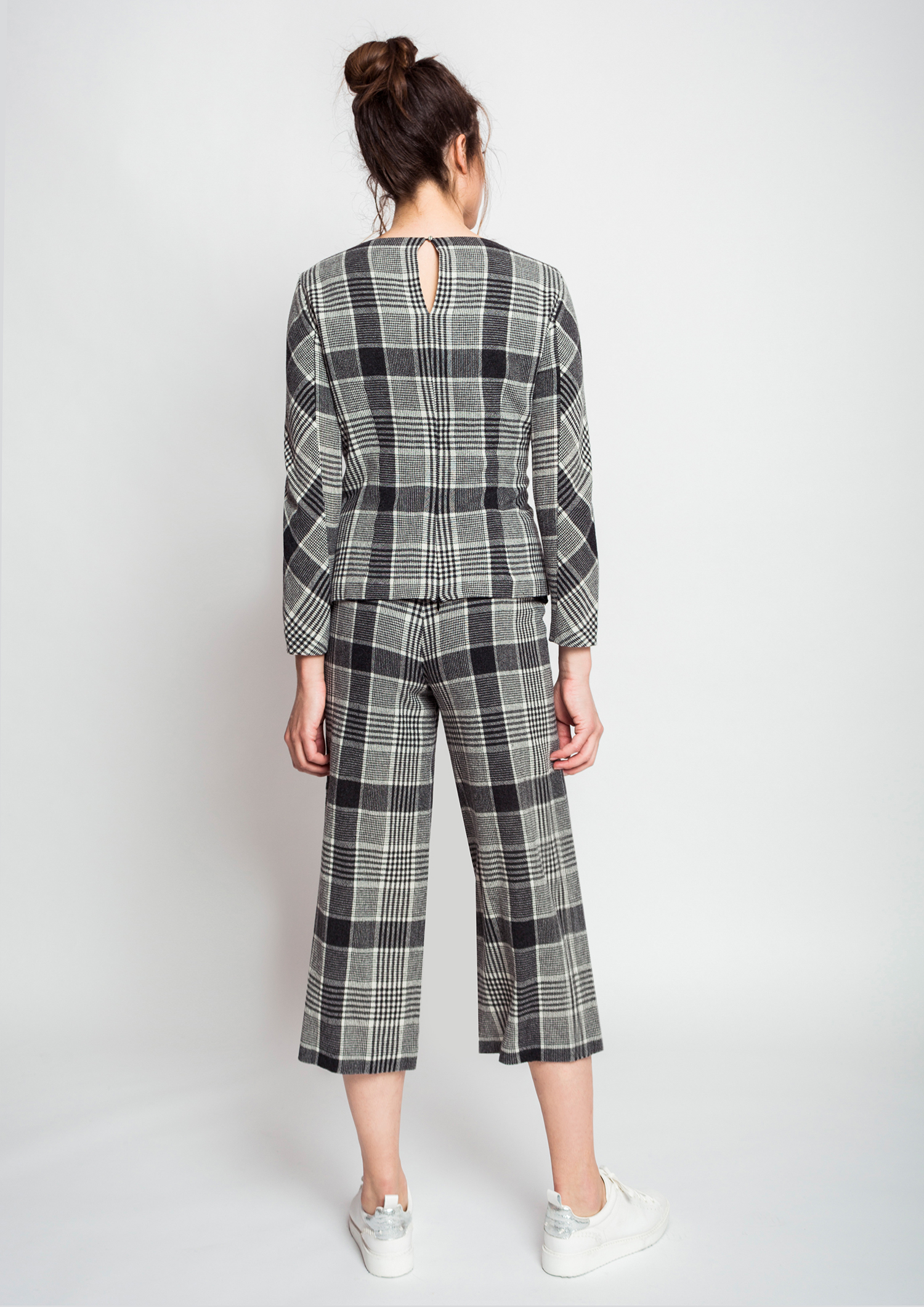 checked culottes
