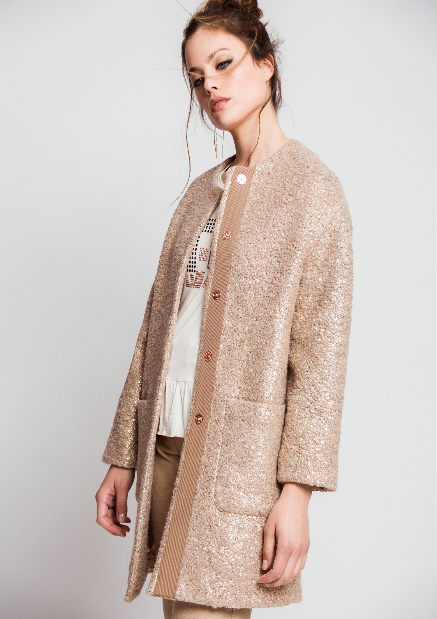 Metallic finish coat.