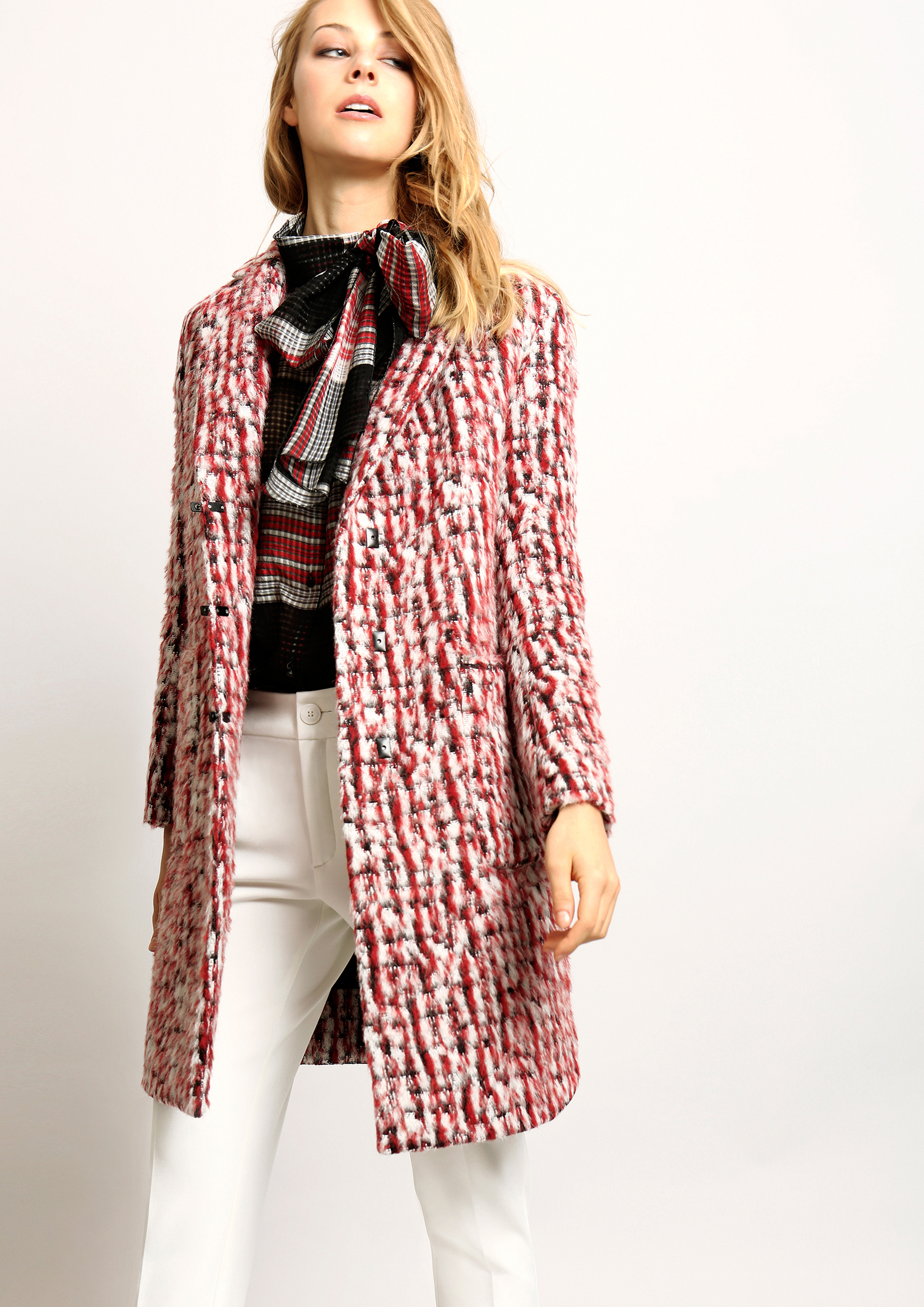 Straight Two tone Mottled Coat straight-two-tone-mottled-coat