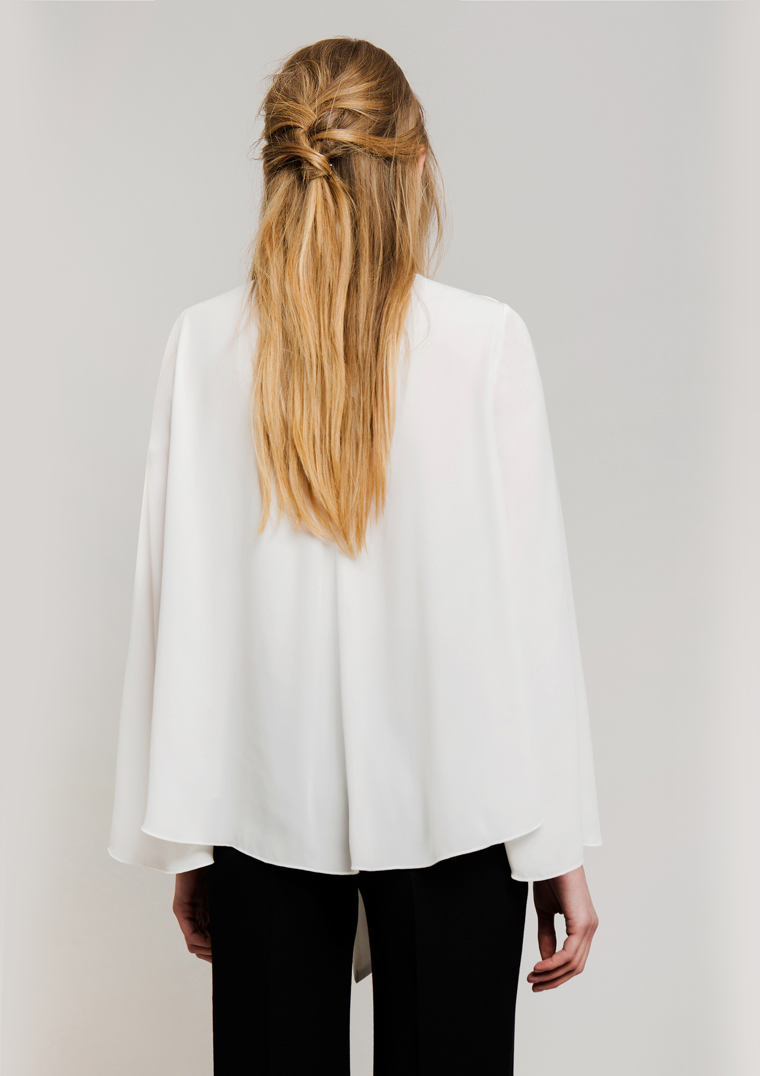 Blouse With White Bow 