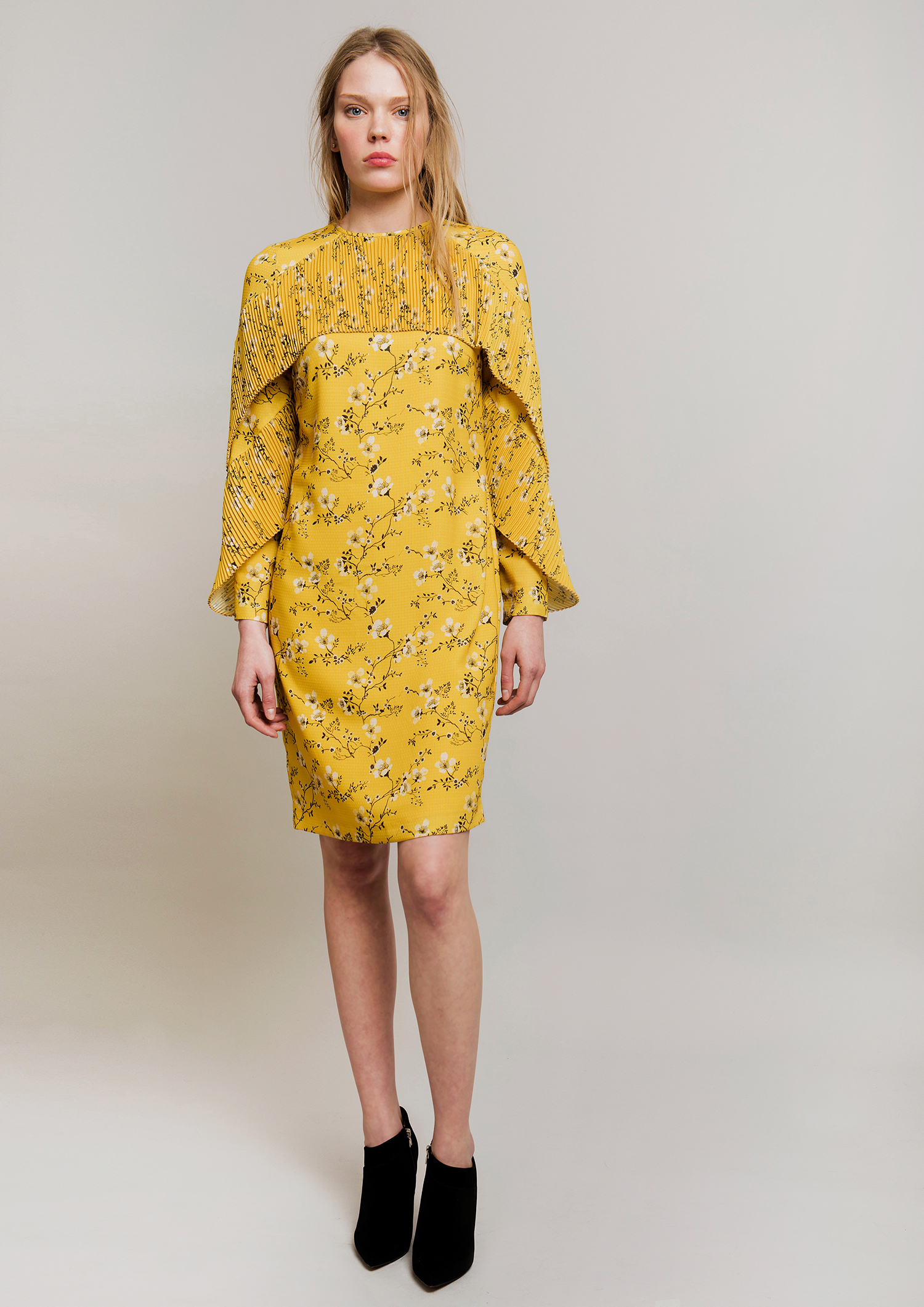 Yellow Fitted Dress