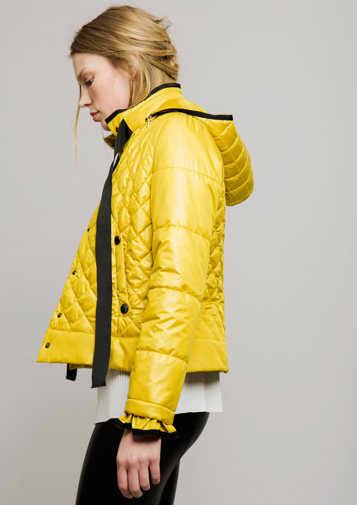 Yellow parka.