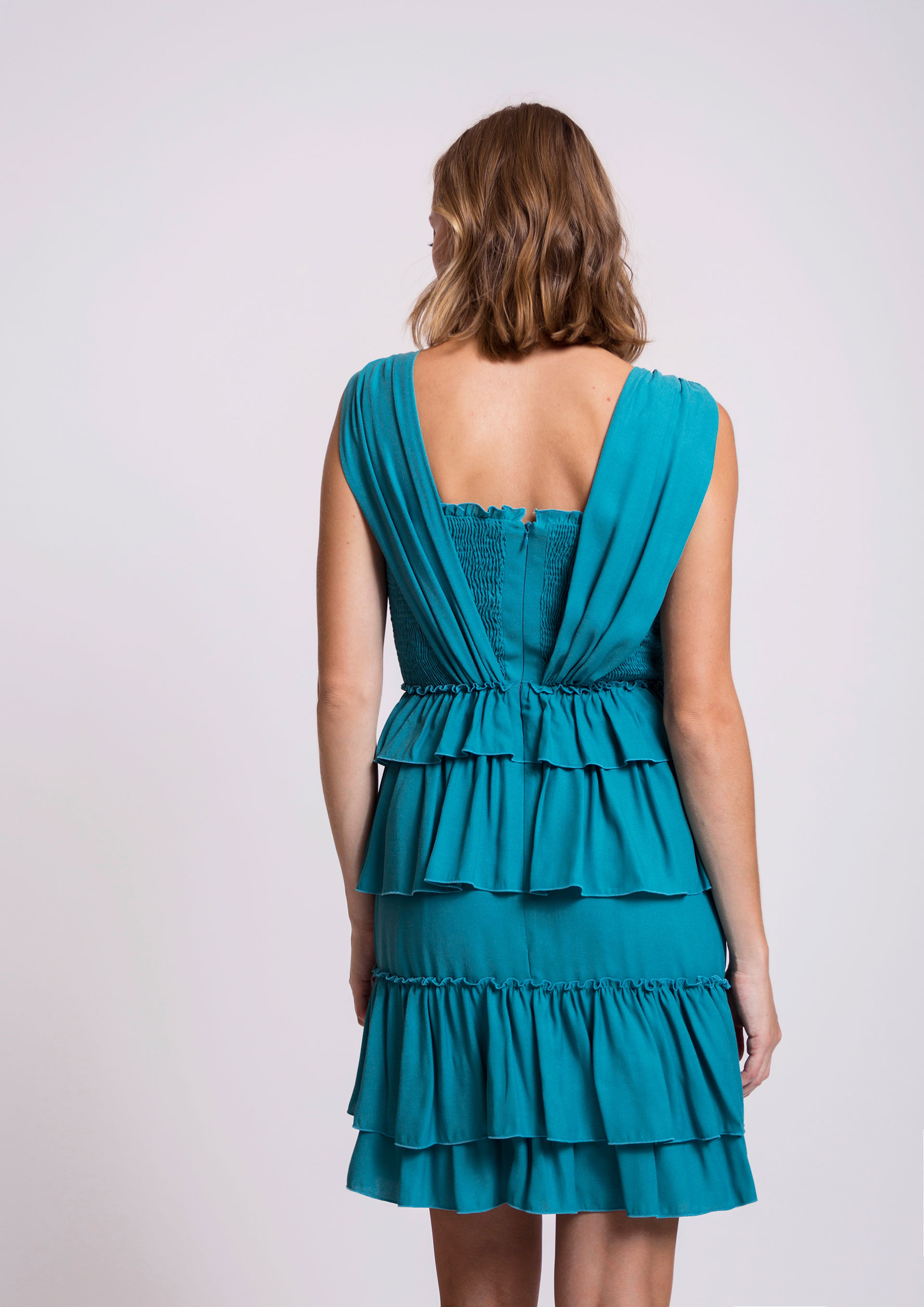 Blue frill dress