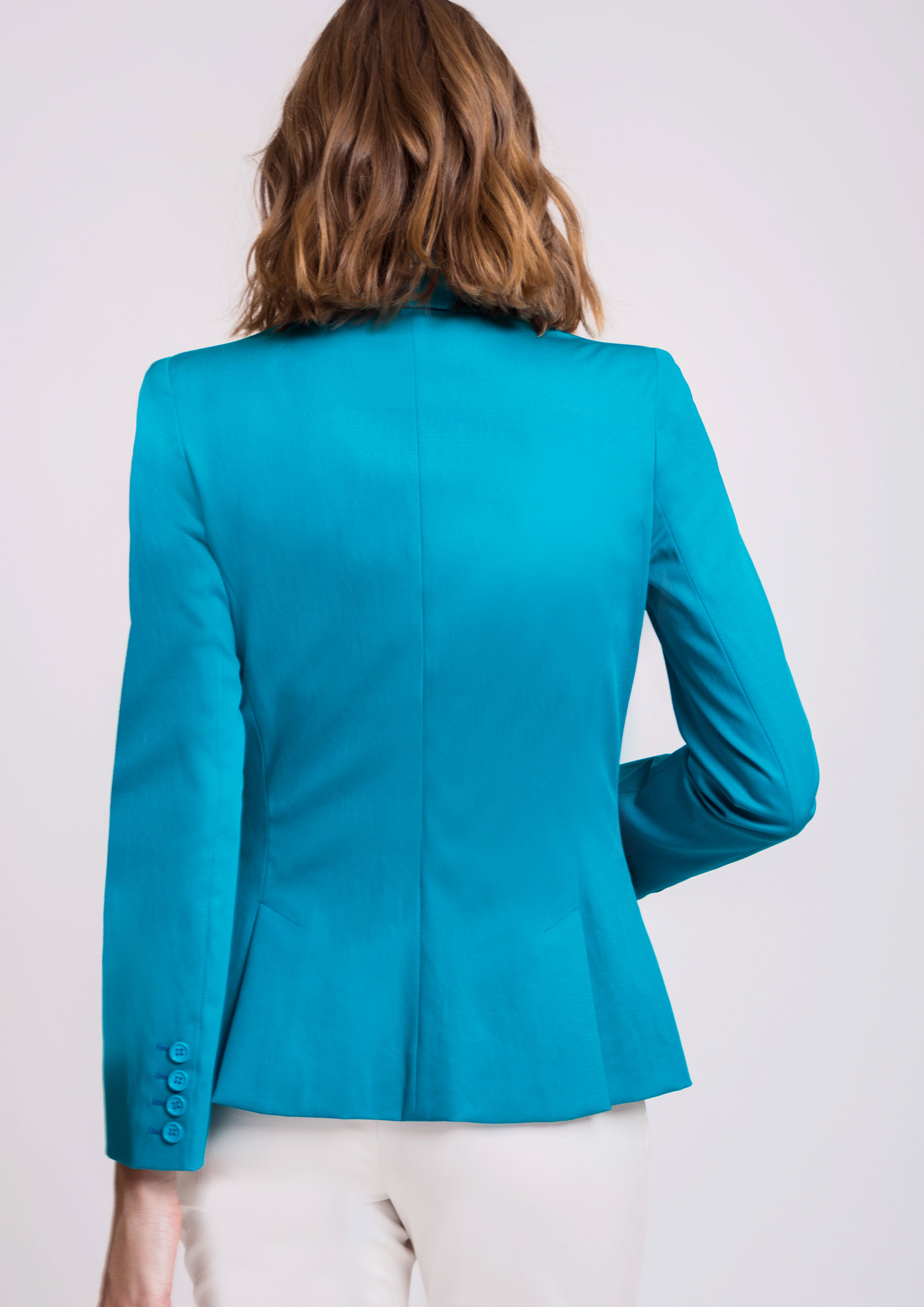 Fitted turquoise blazer