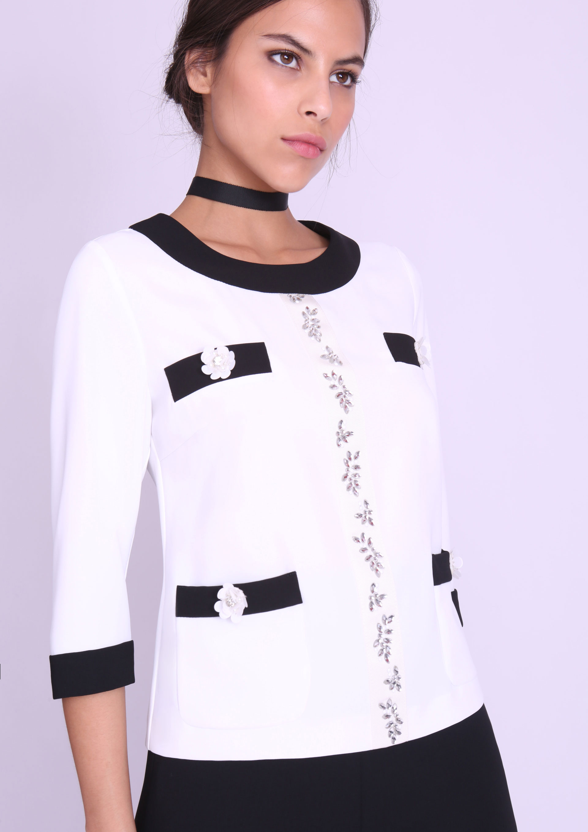 Black and white top