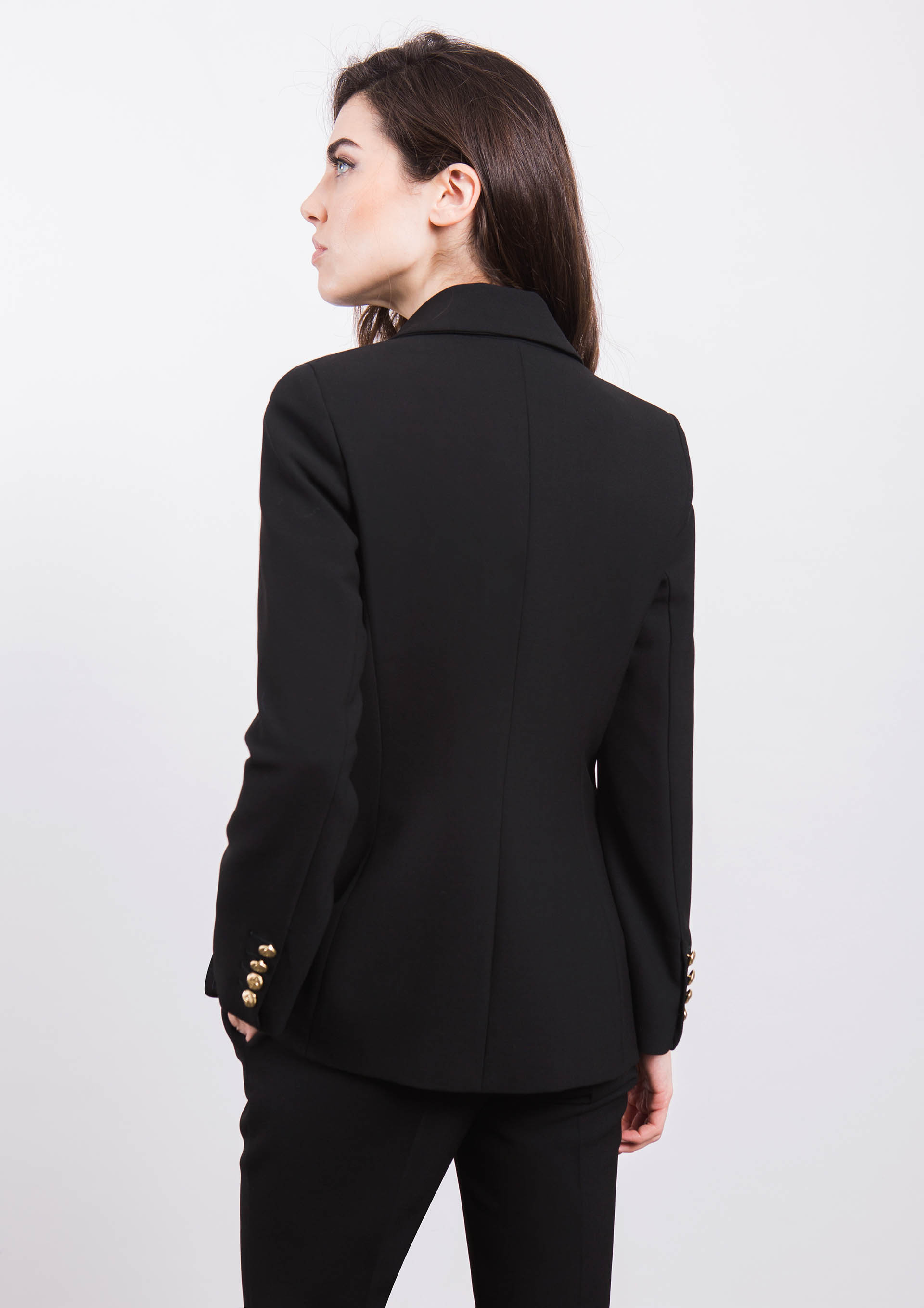 Fitted blazer in black