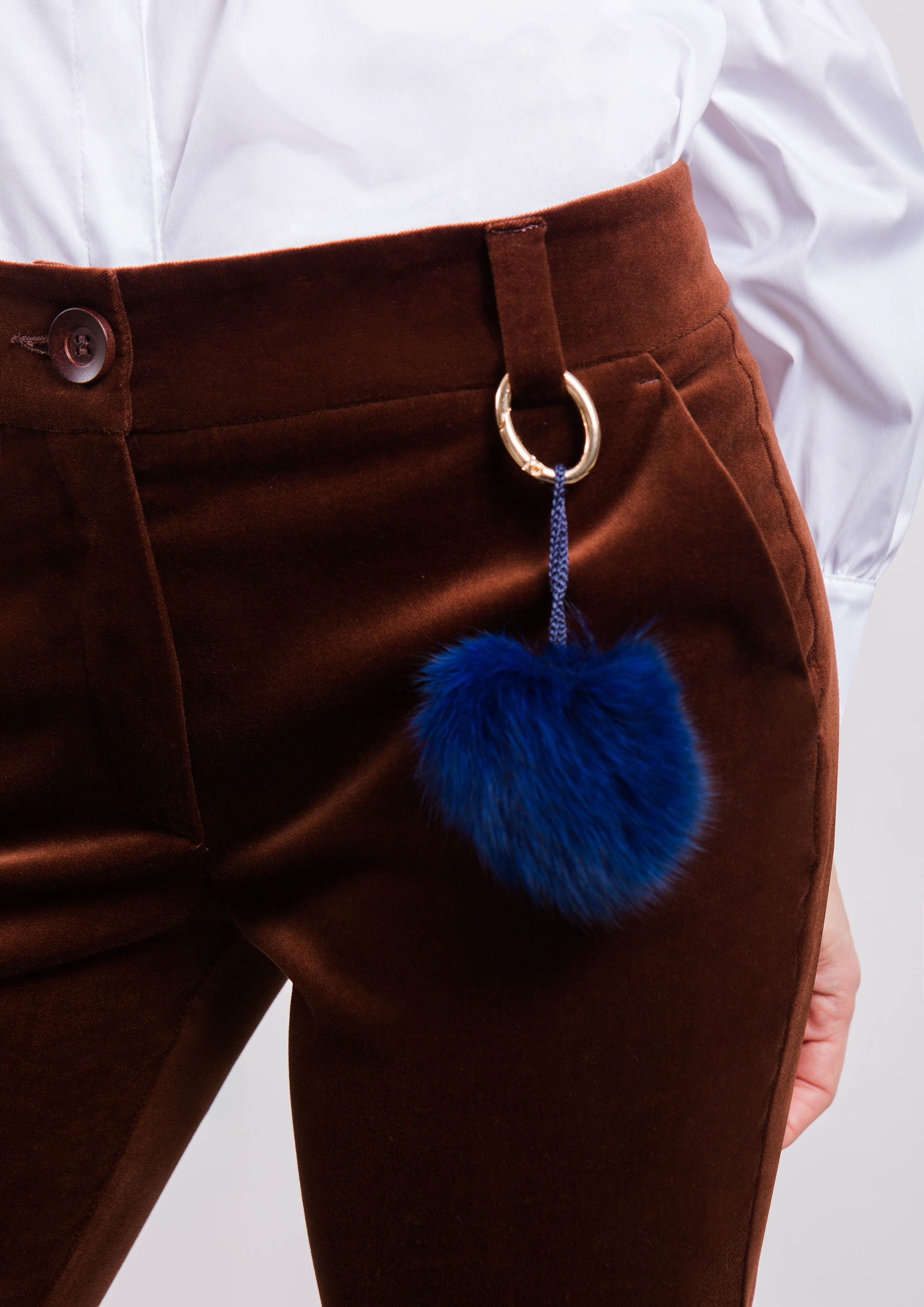 Brown velvet trousers