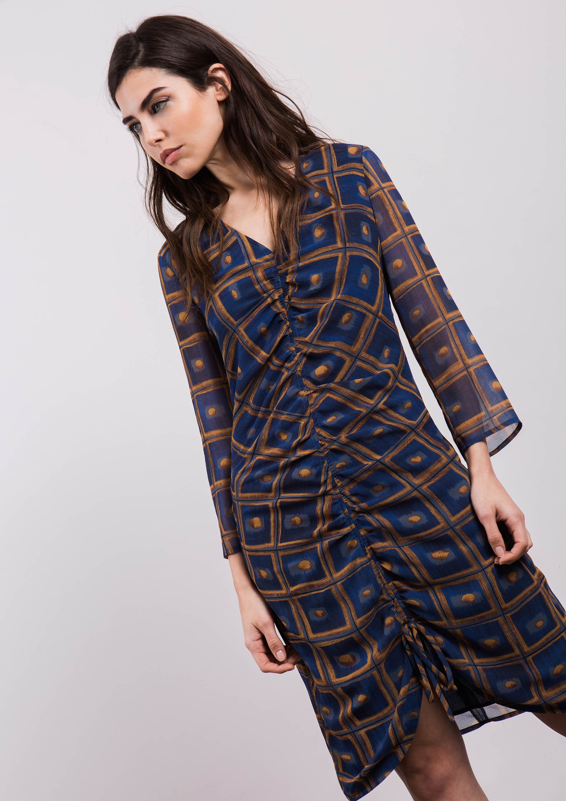 Geometric print dress