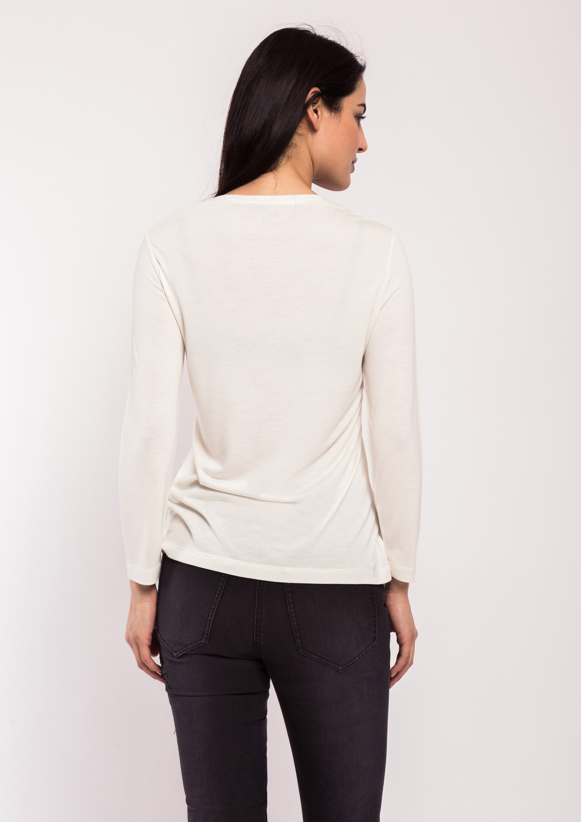 Ecru Tshirt with cage print