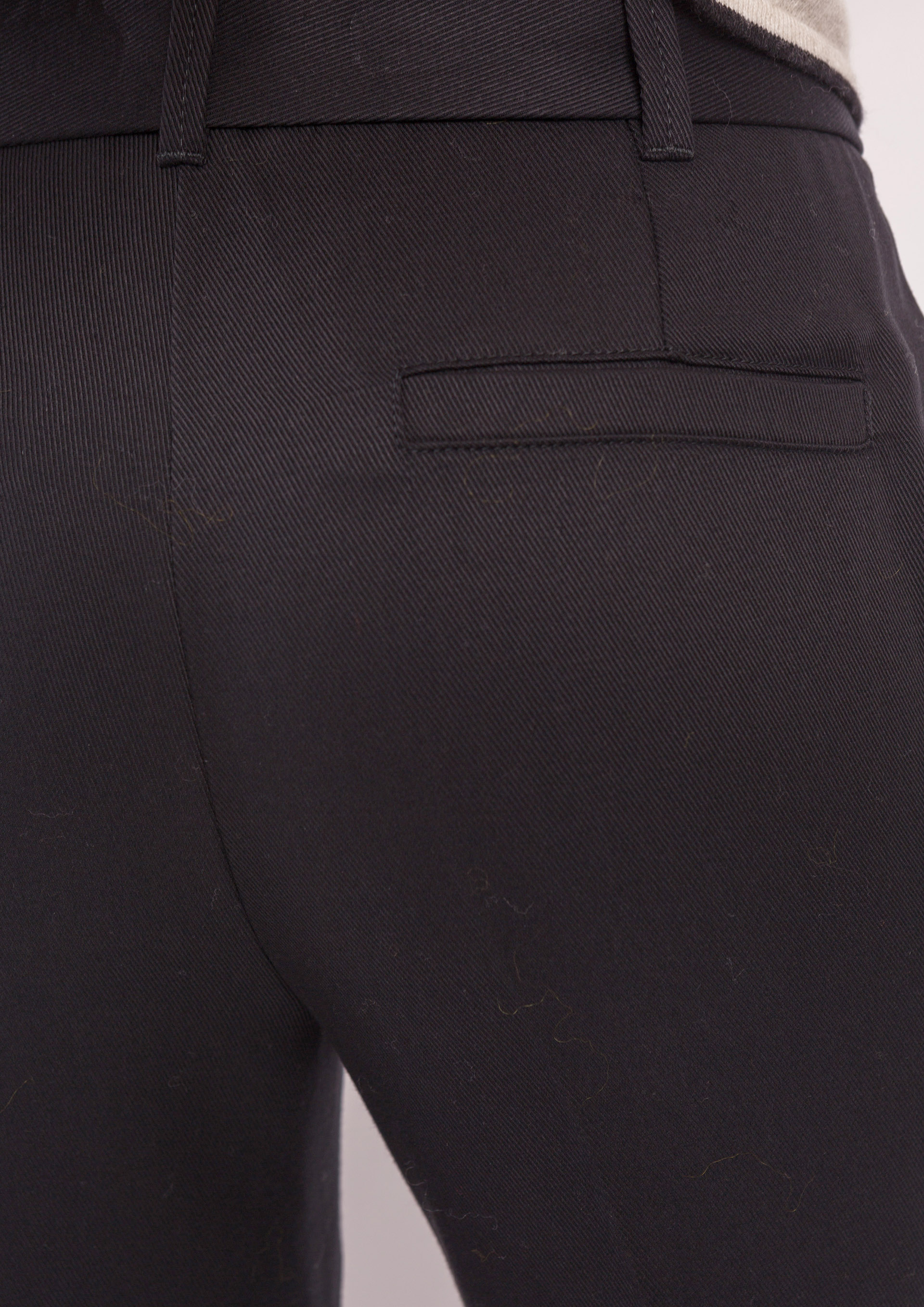 Black trousers with belt detail