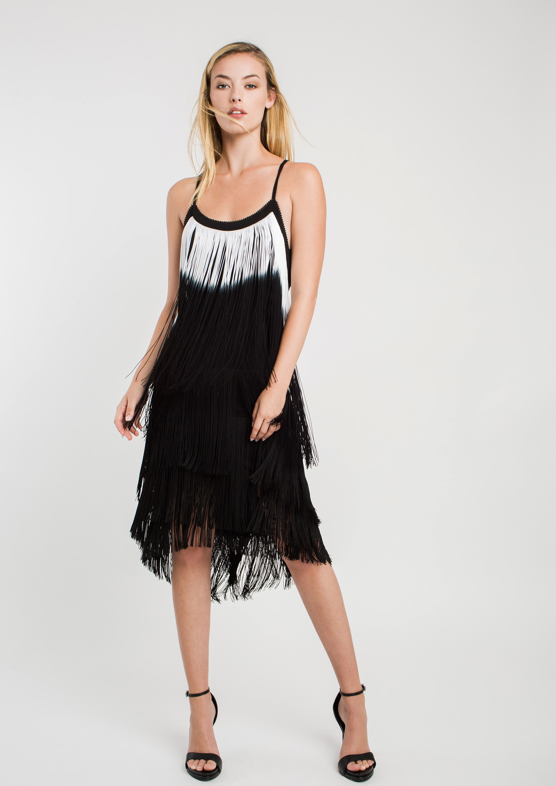 Special occasion fringe dress