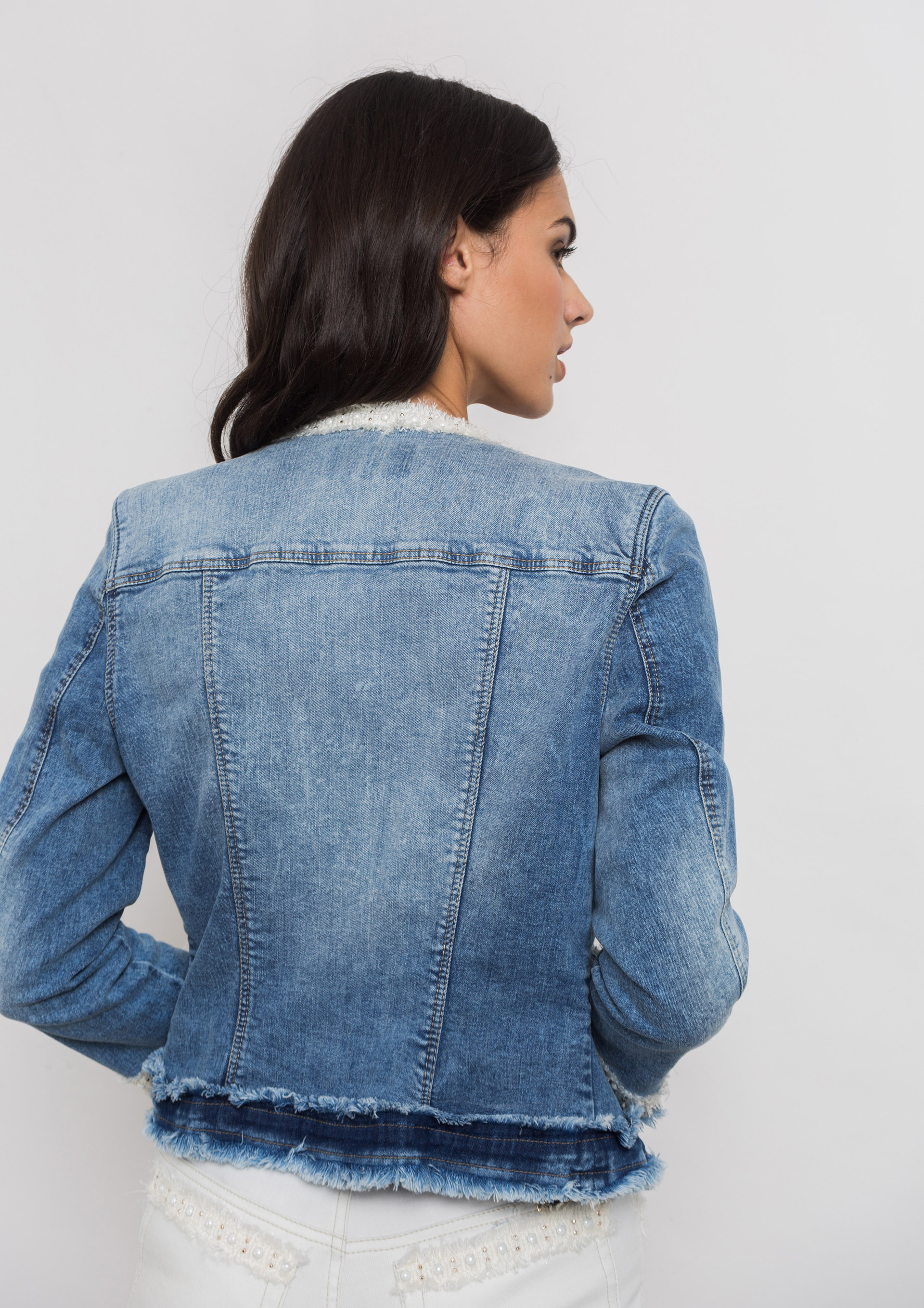 Short denim jacket
