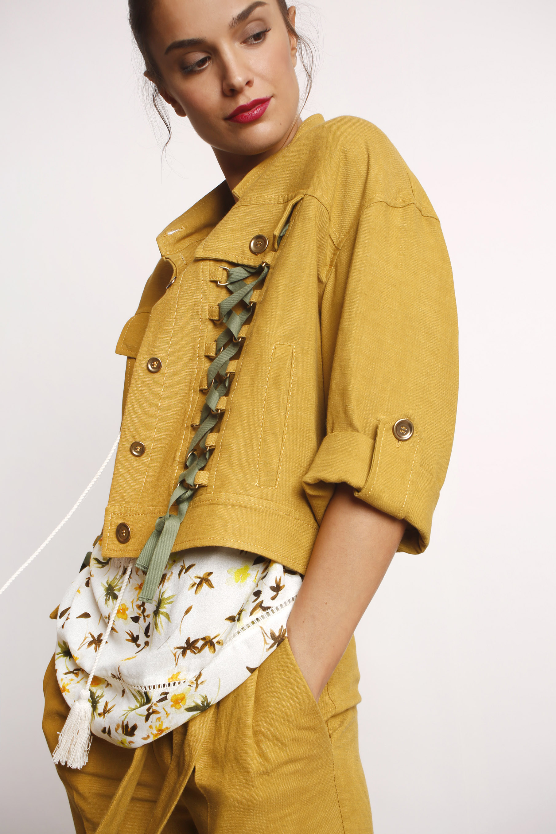Short mustard jacket