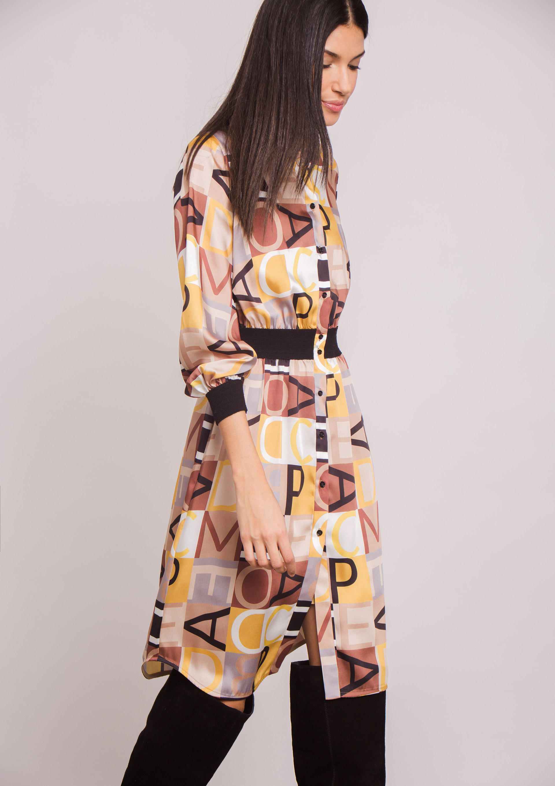 Letter print dress.