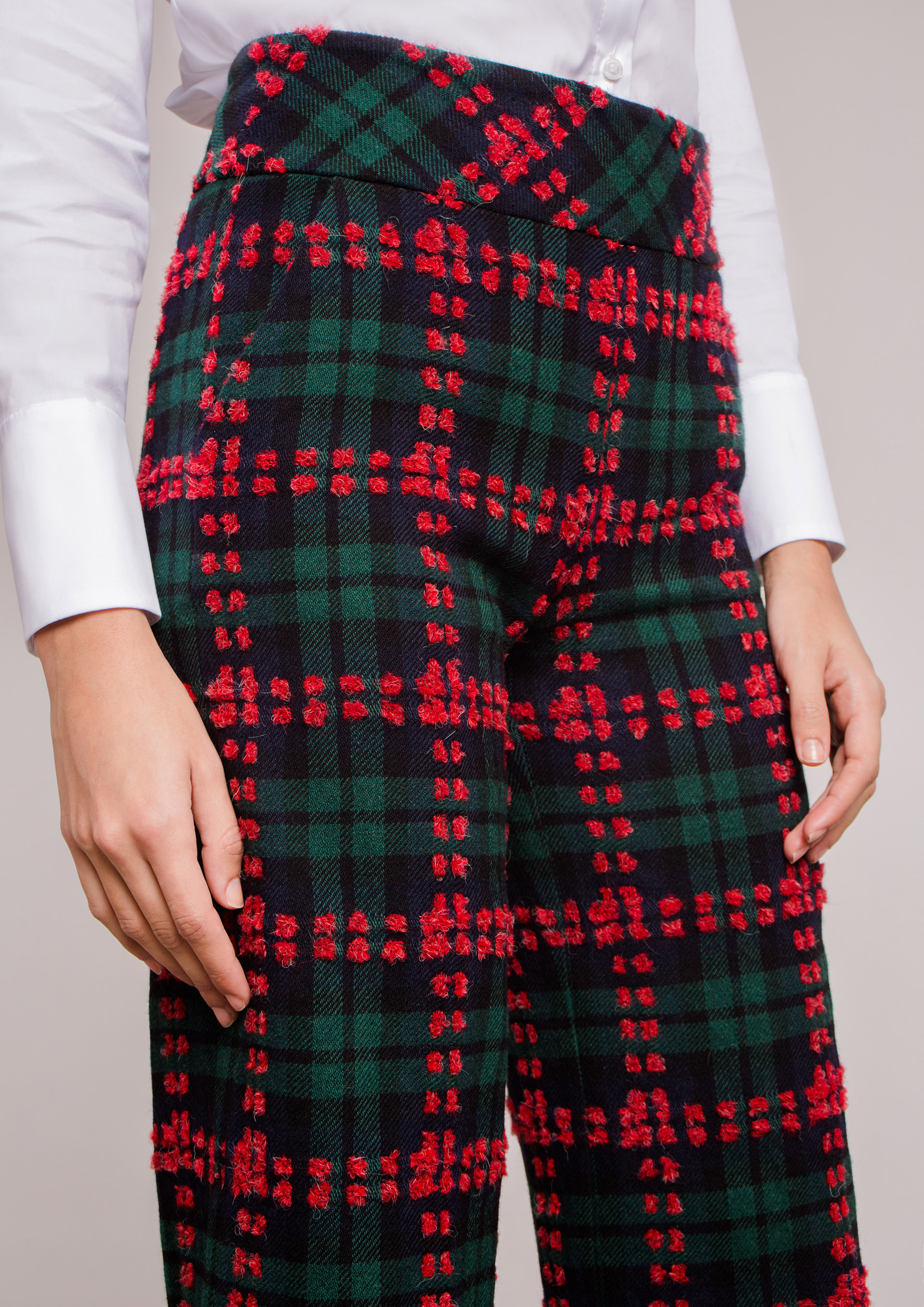 checked culottes
