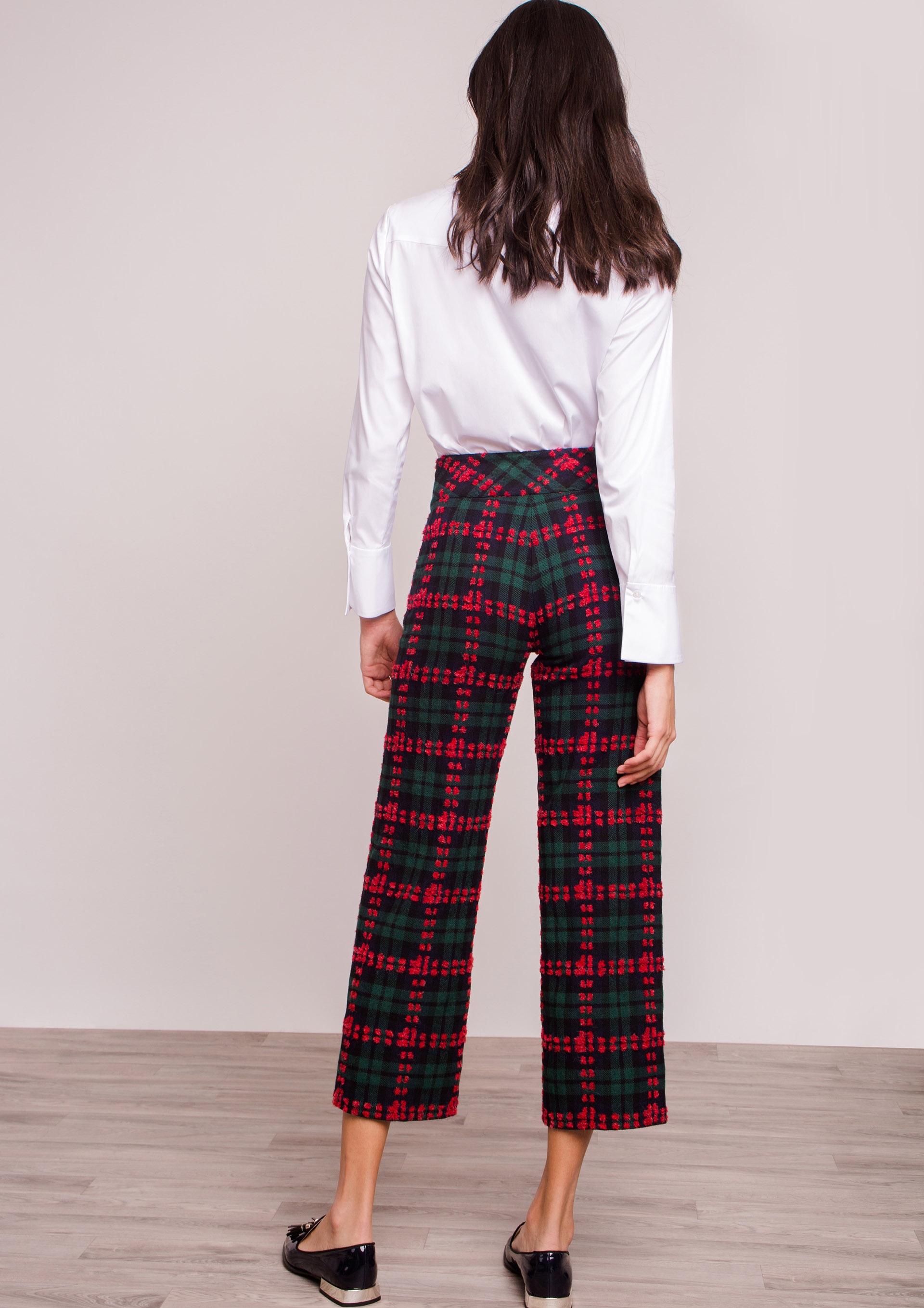 checked culottes