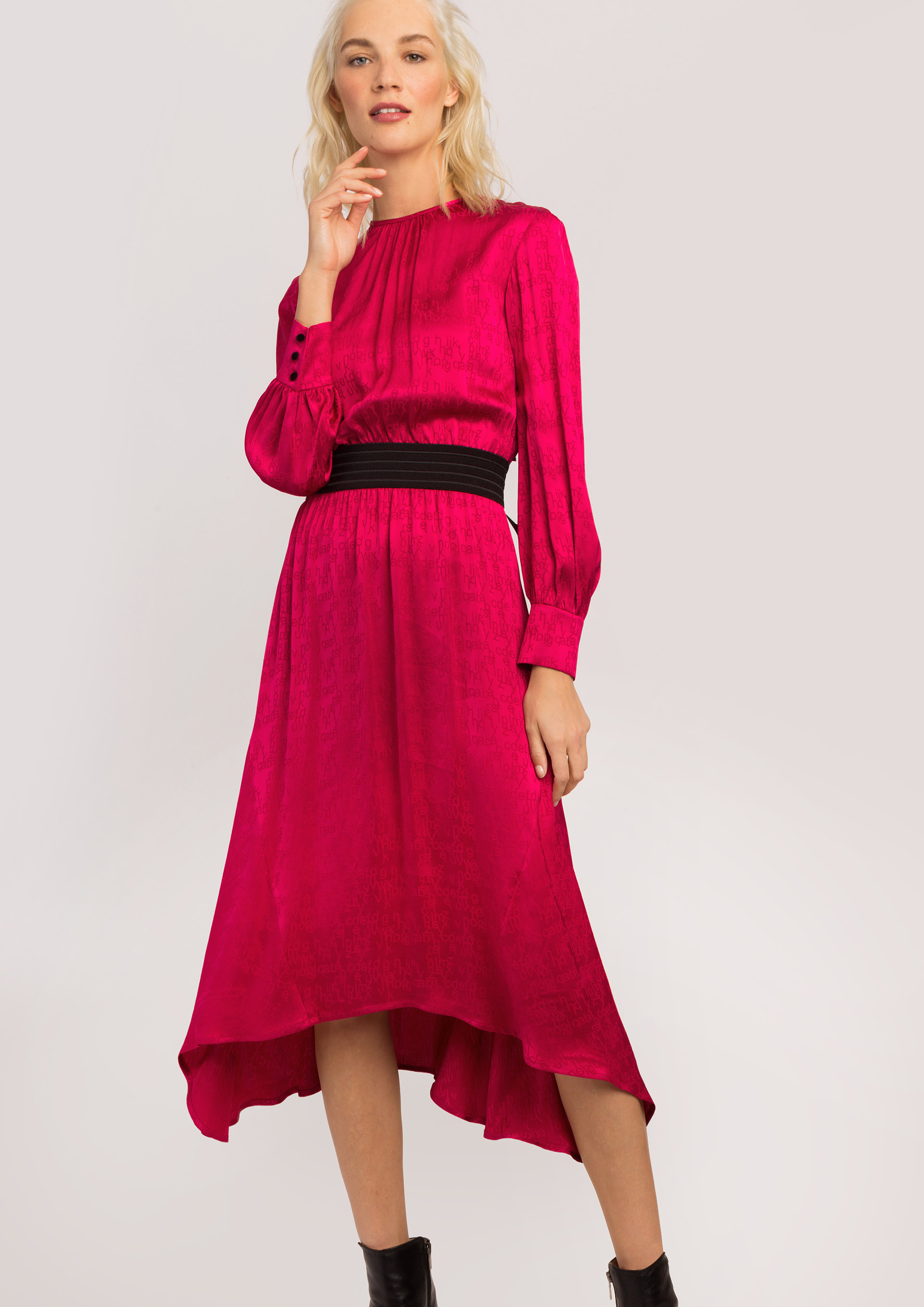 fuchsia gown