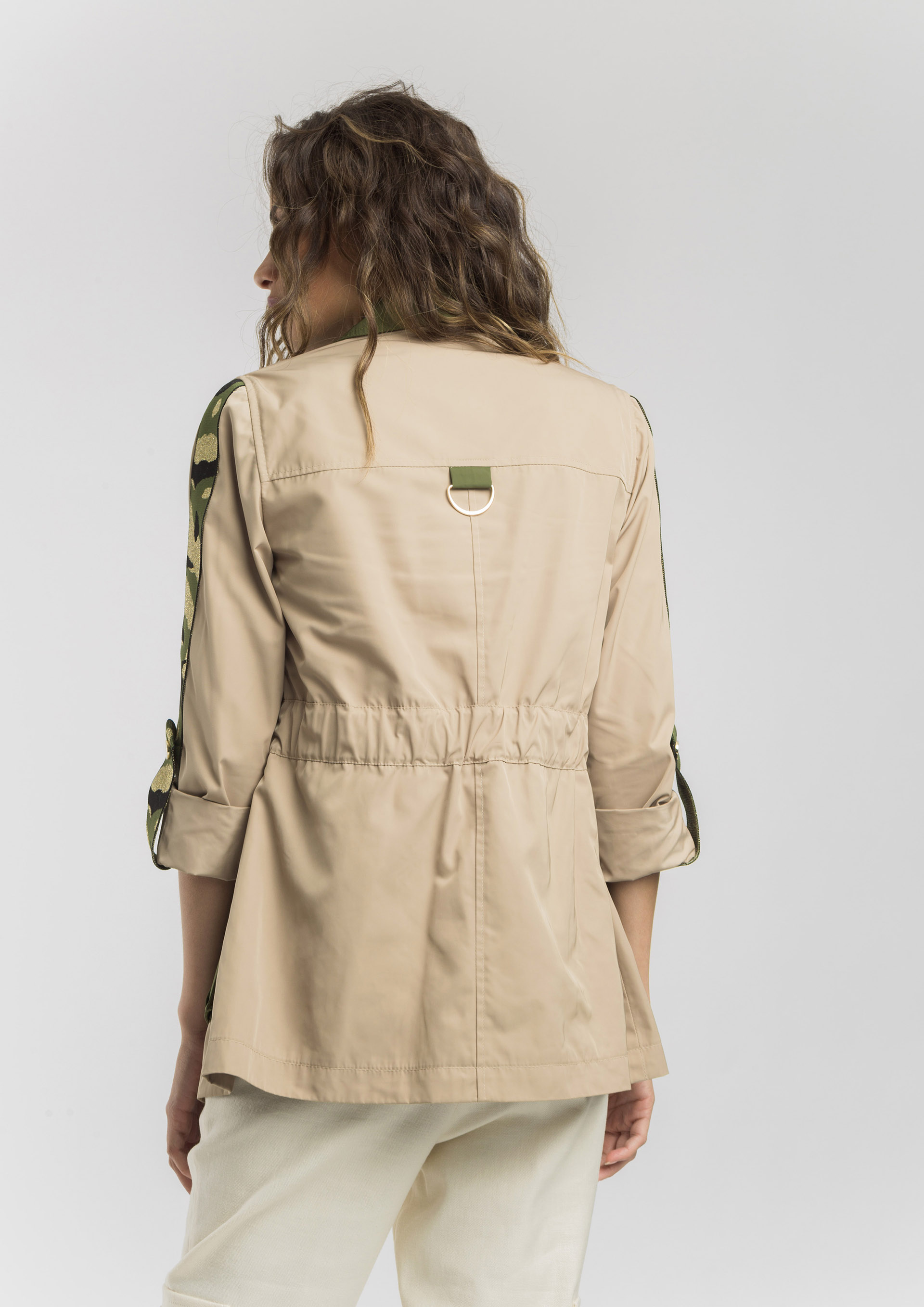 Beige military jacket