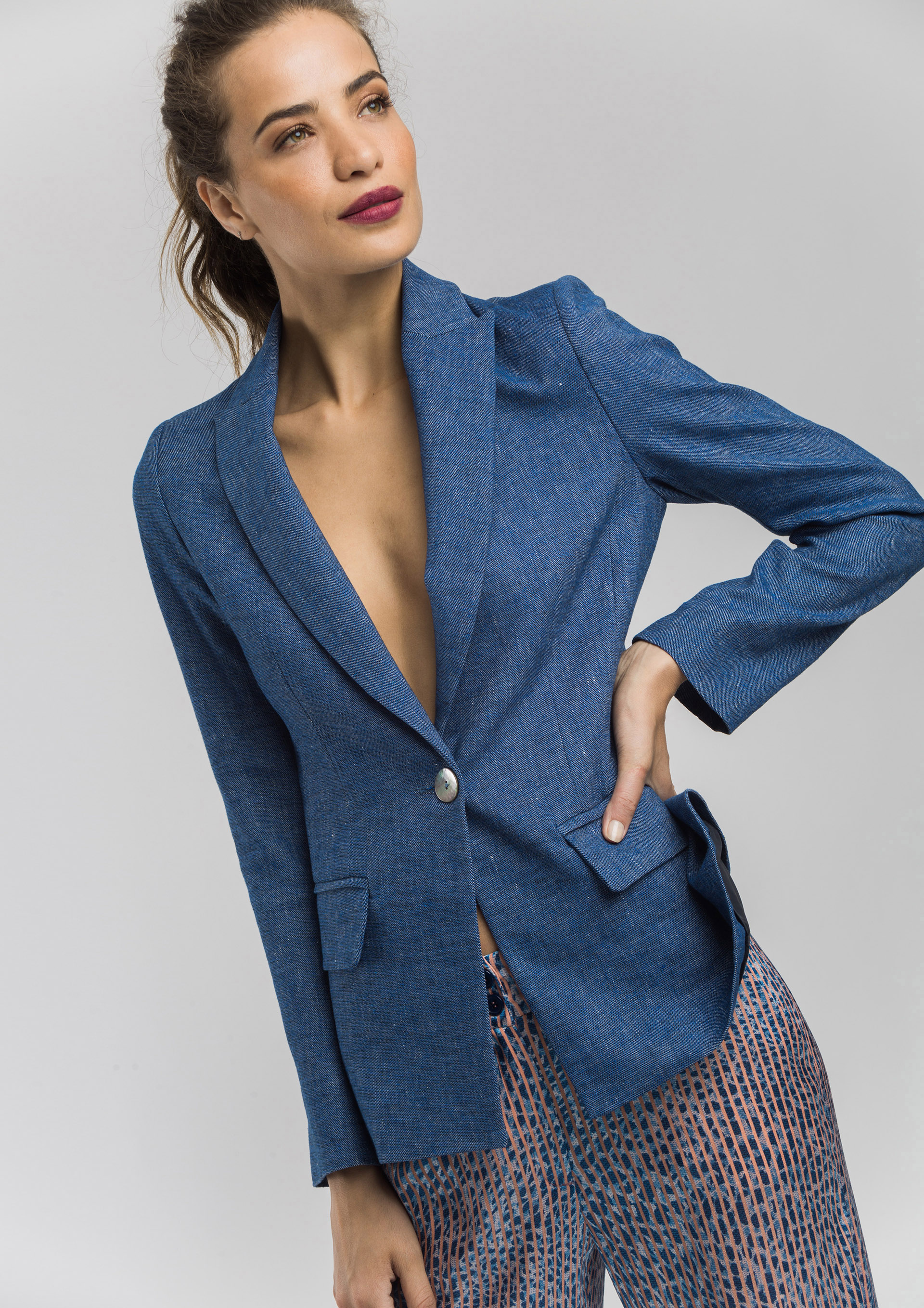 university blue blazer jumbo