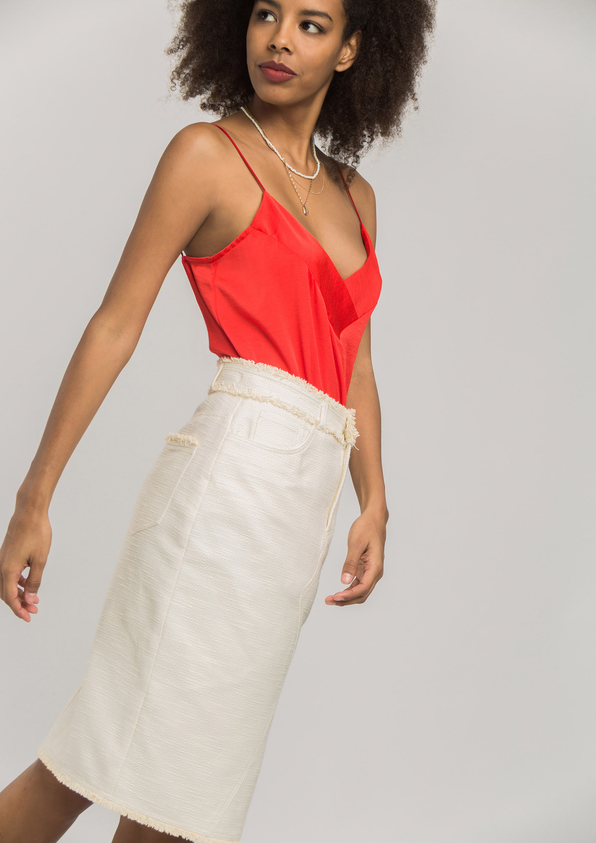 Red camisole top