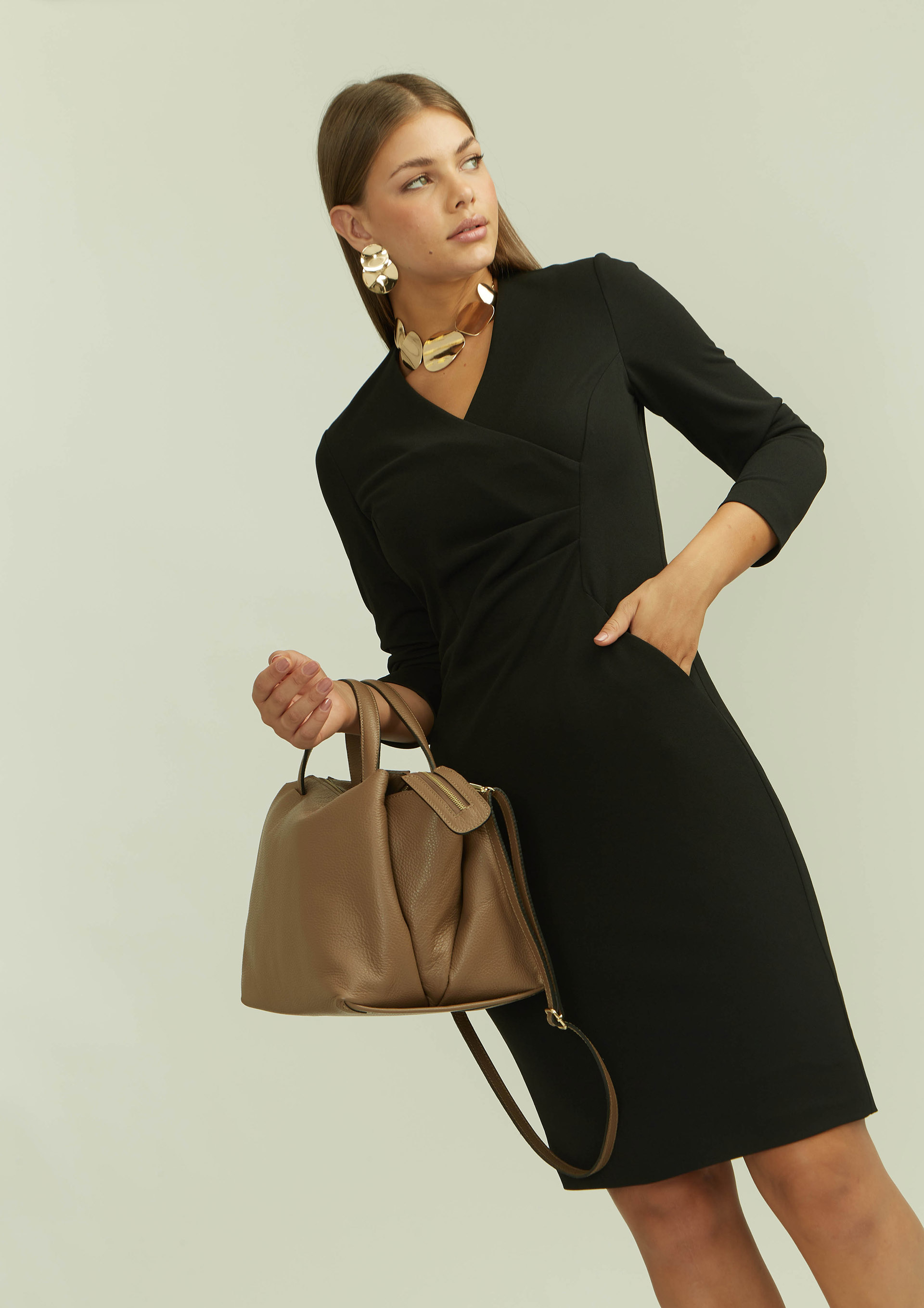 Vestido online midi entallado