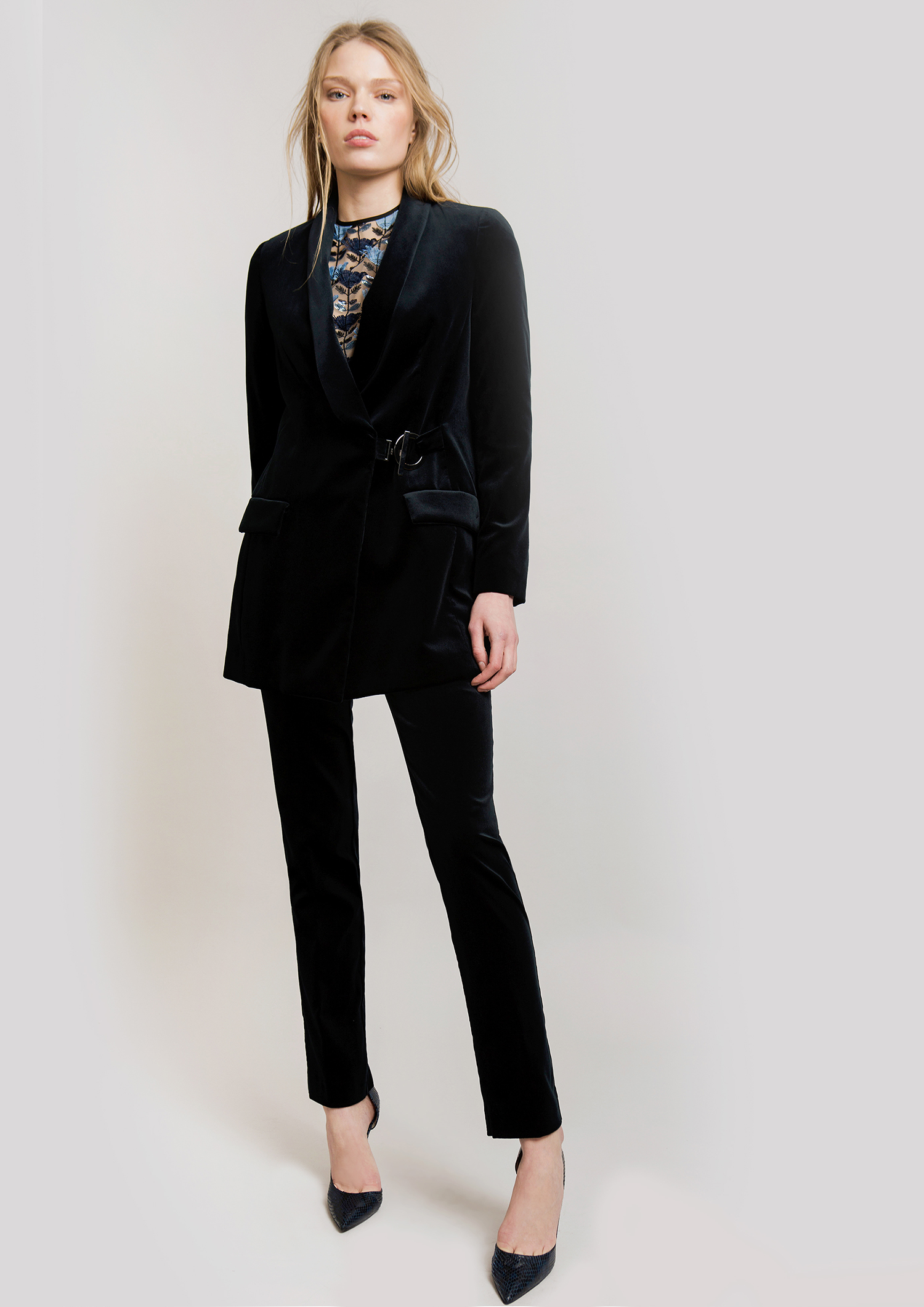 Pantalón terciopelo azul marino