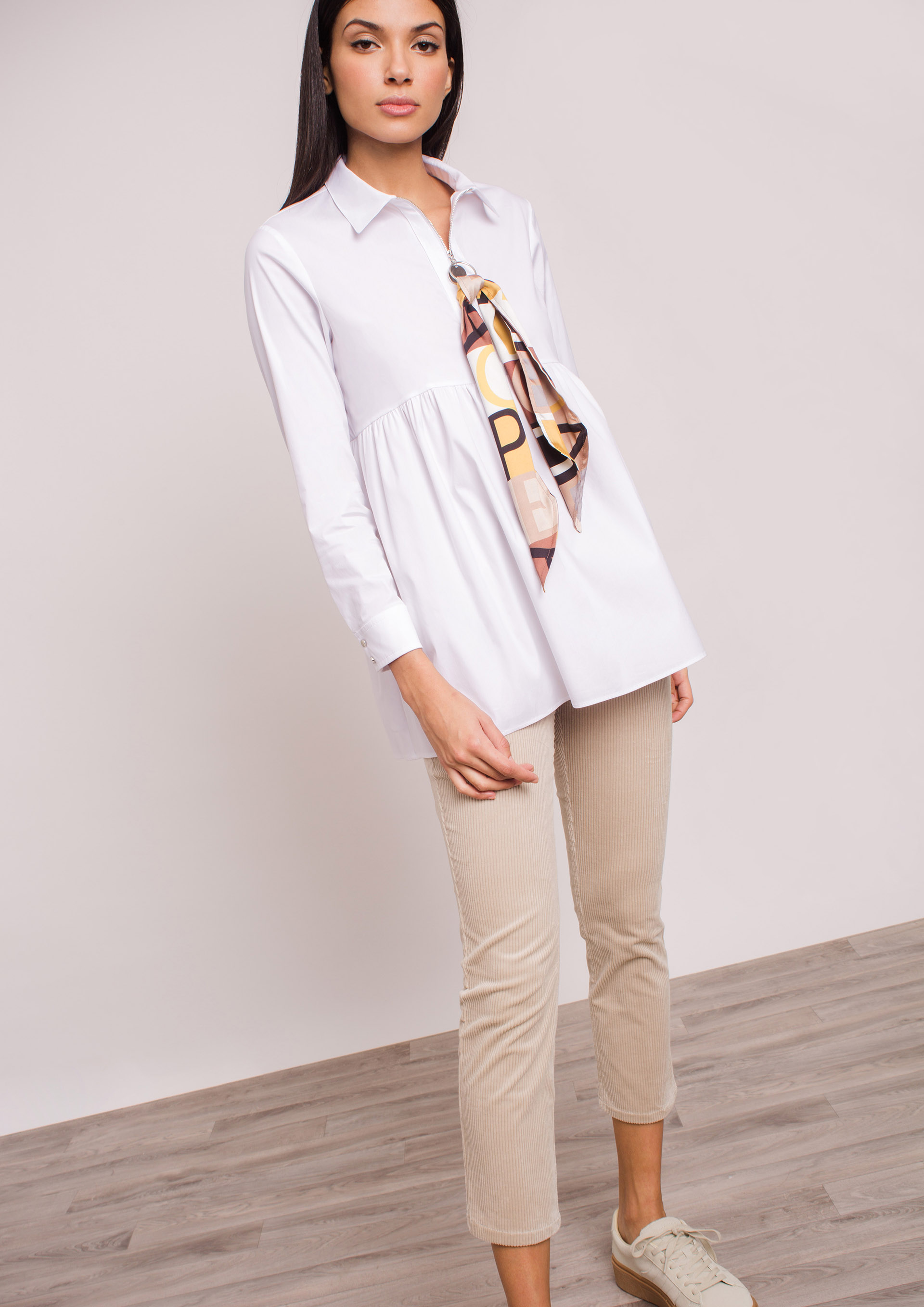 Camisa con top pañuelo mujer