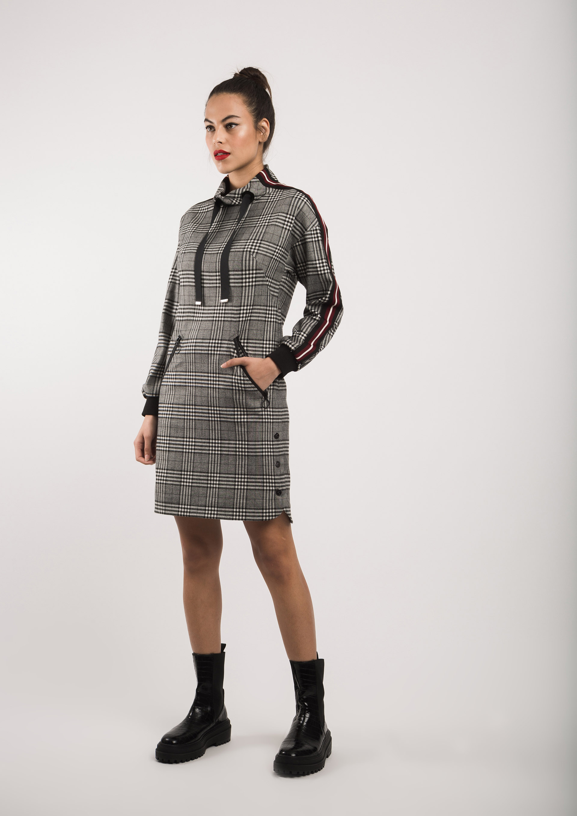 Vestido corto cuadros