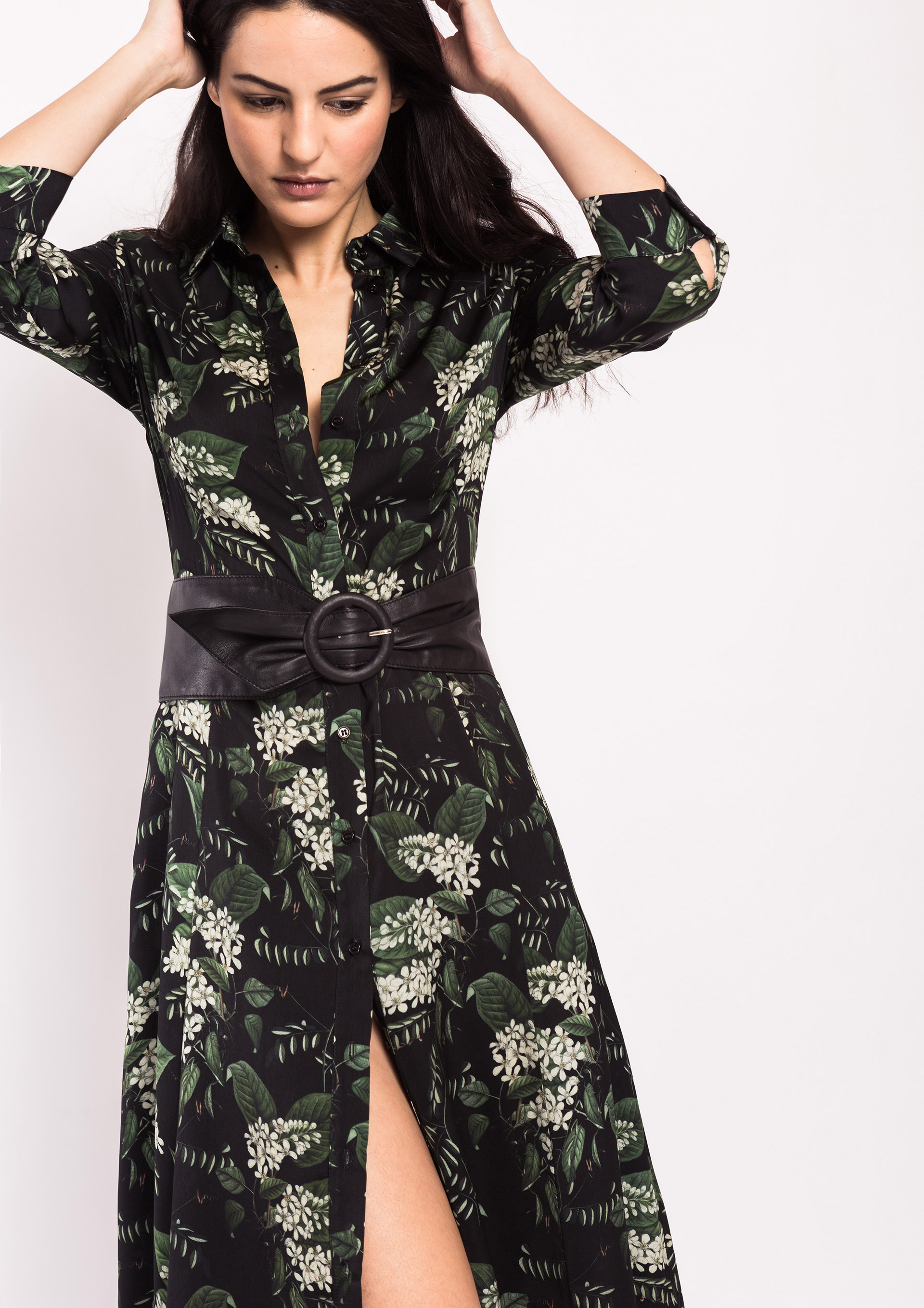 vestido camiseiro comprido