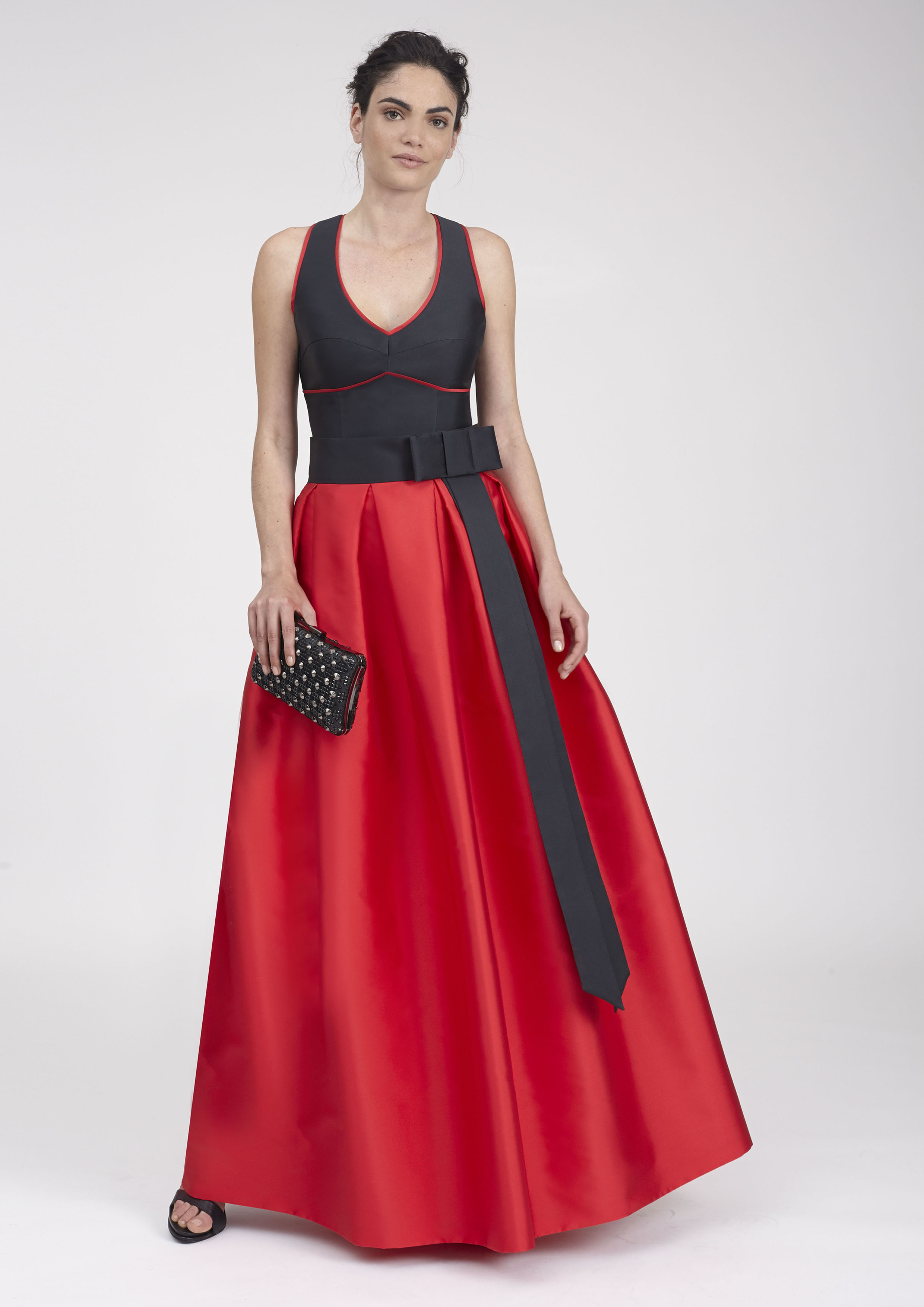 Outfit Falda Roja Vestido Top Y Falda Larga Faldas Rojas Mujer