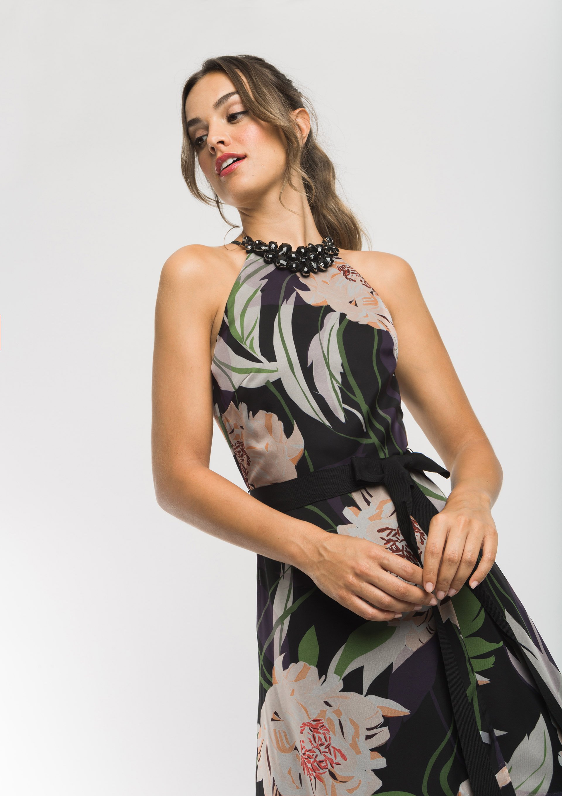 Vestido de fiesta estampado