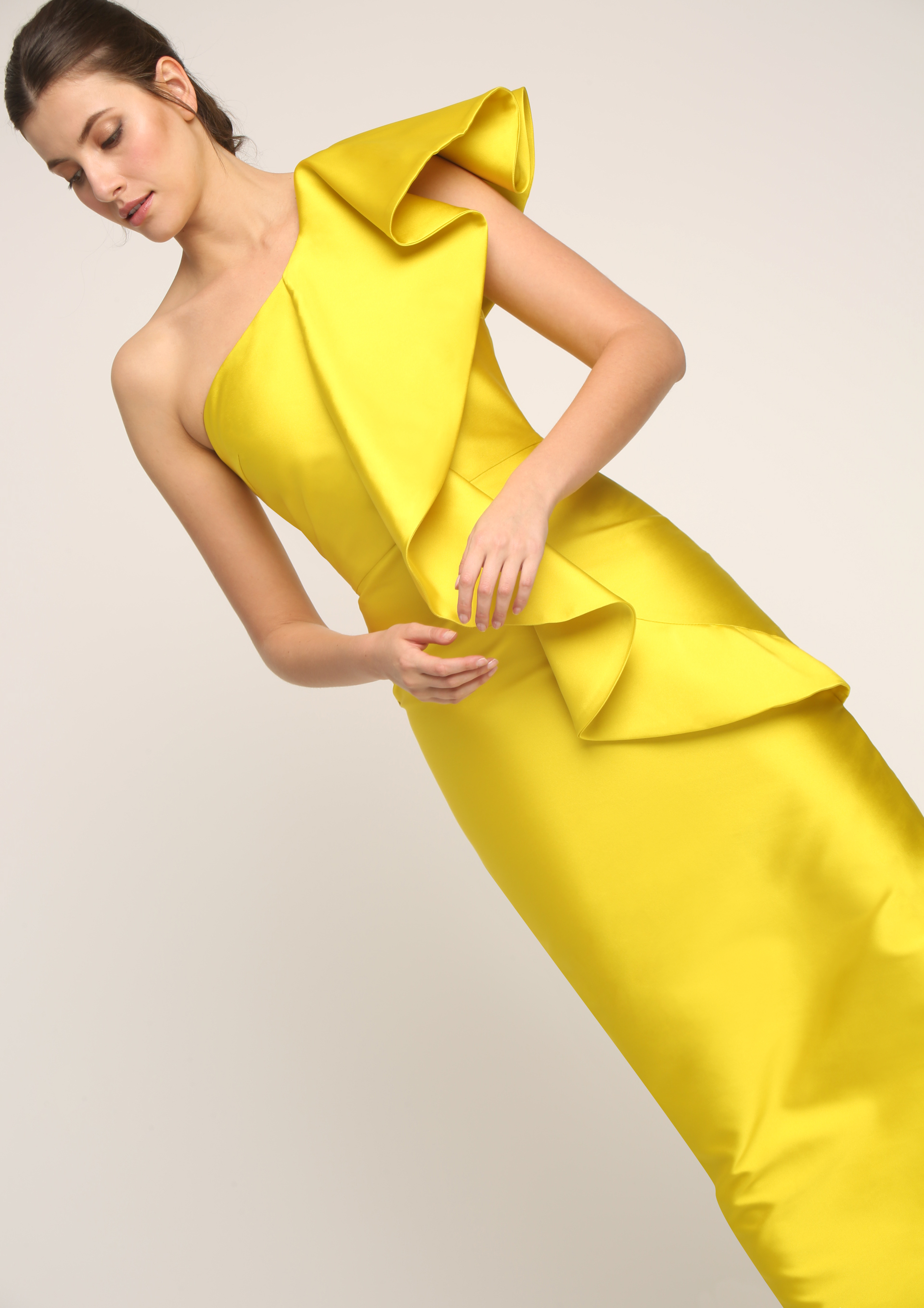 Vestidos de fiesta amarillo clearance