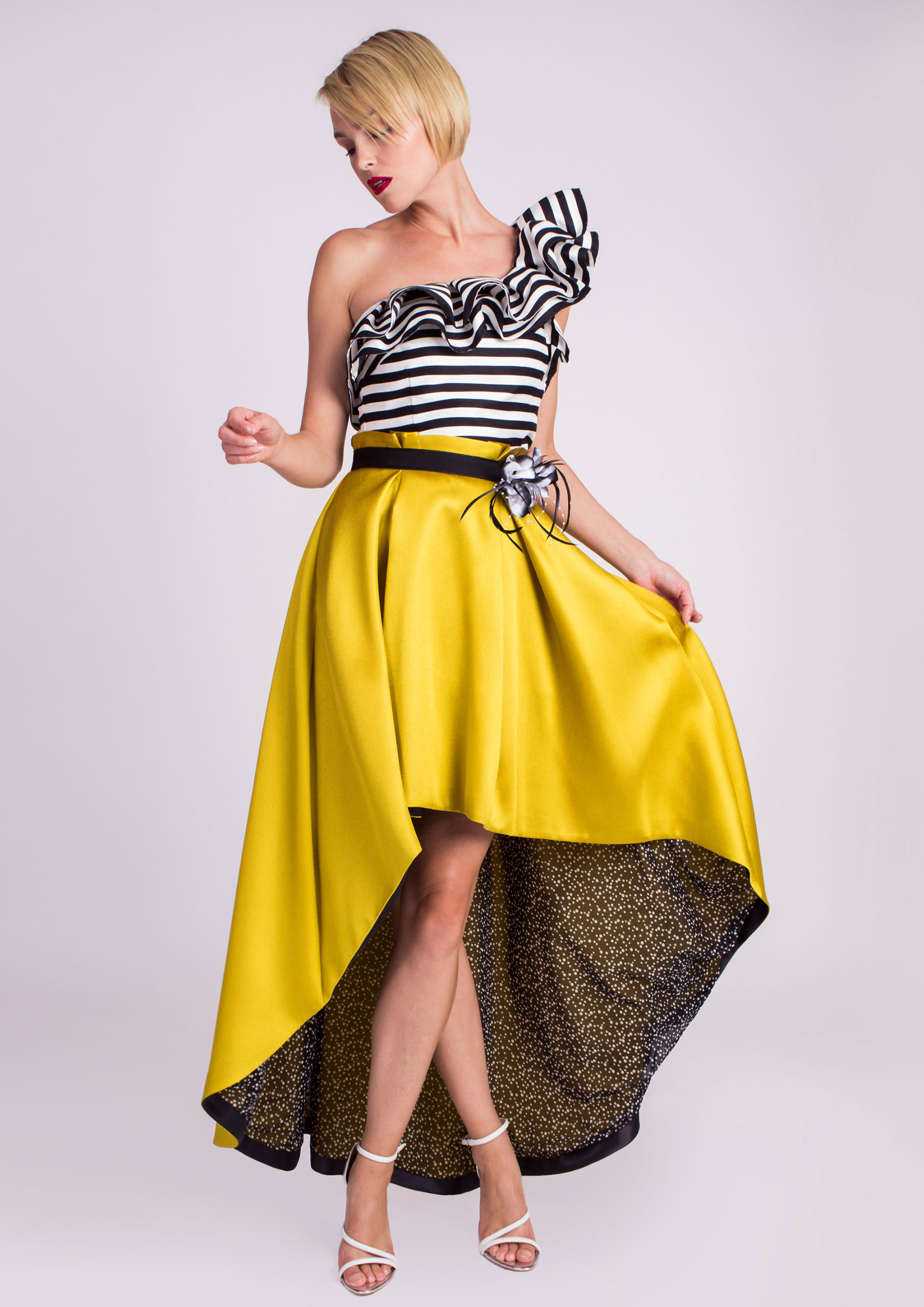 Yellow special occasion skirt