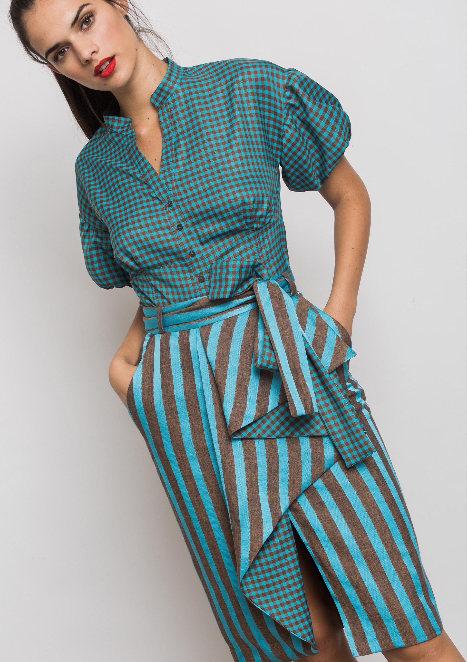 Blusa cuadros vichy cheap
