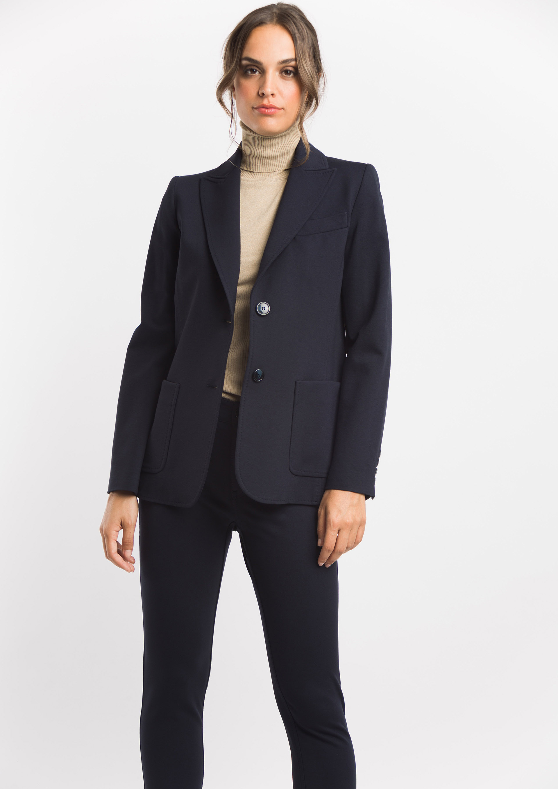 Basic navy blazer.