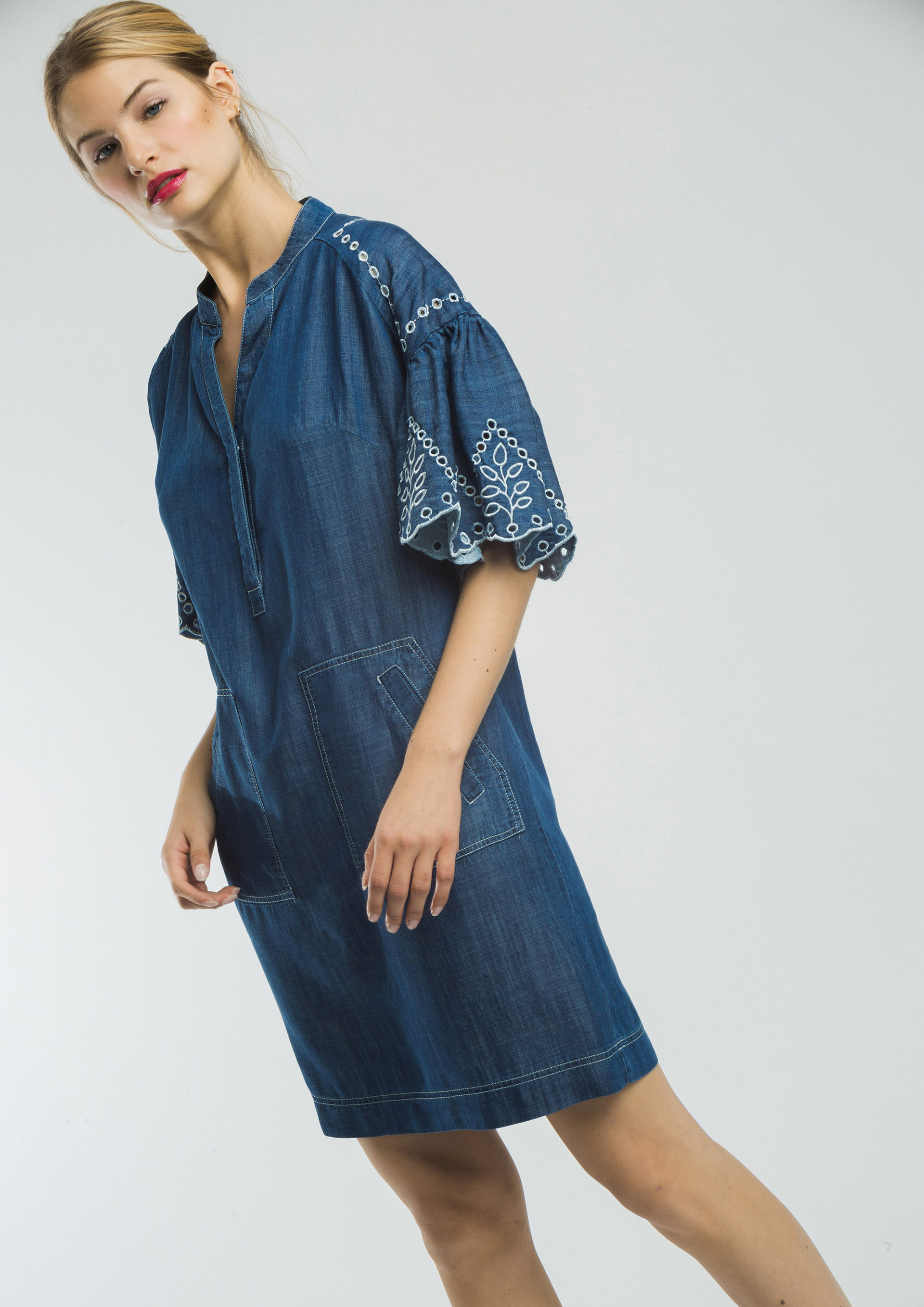 denim short frock